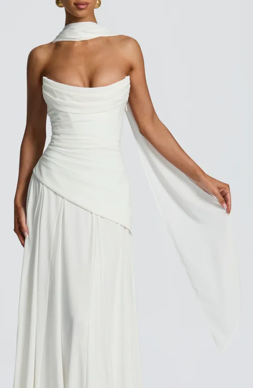 Mila Scarf - Ivory sold by Babyboo Fashion