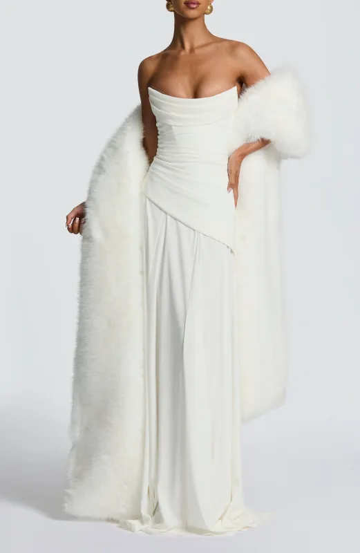 Lulu Shawl - Ivory sold by Babyboo Fashion