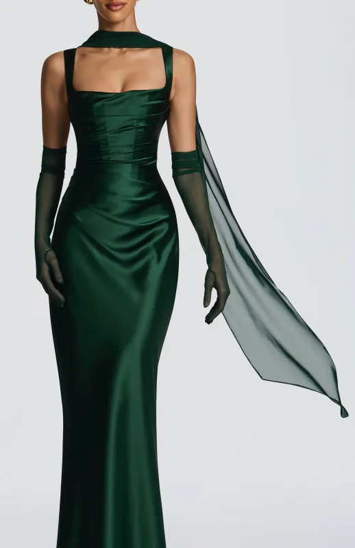 Ayla Scarf - Emerald sold by Babyboo Fashion