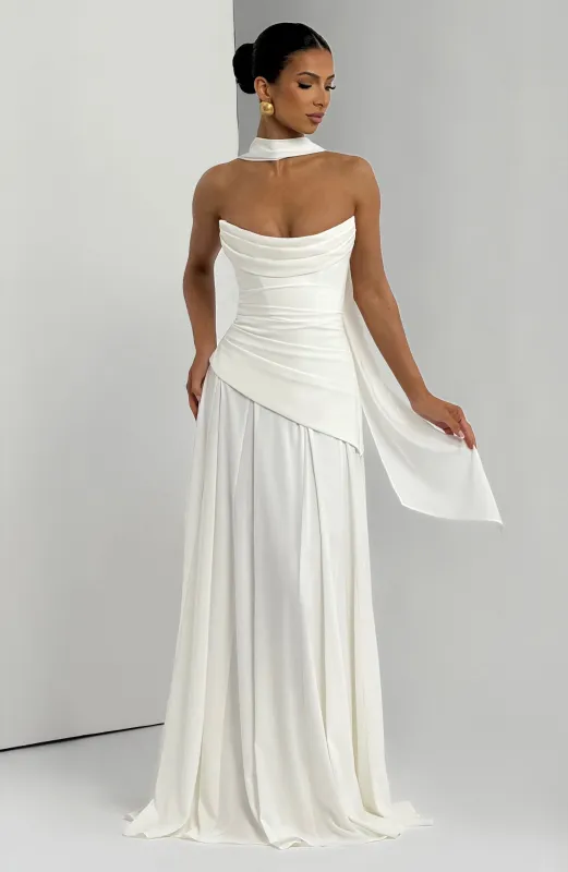 Patricia Maxi Dress - Ivory sold by Babyboo Fashion