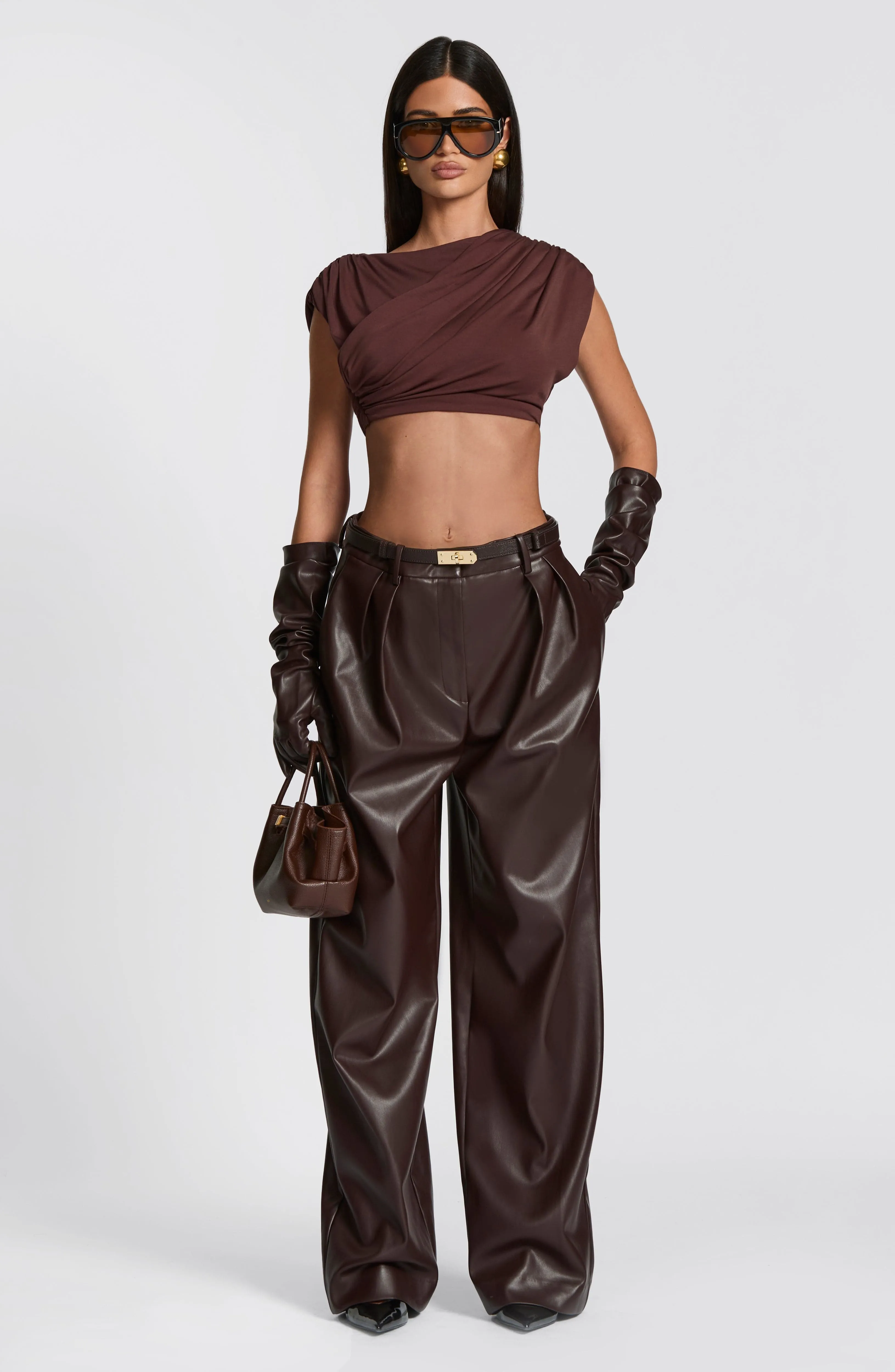 Frankie Gloves - Plum Brown sold by Babyboo Fashion product image thumbnail 4