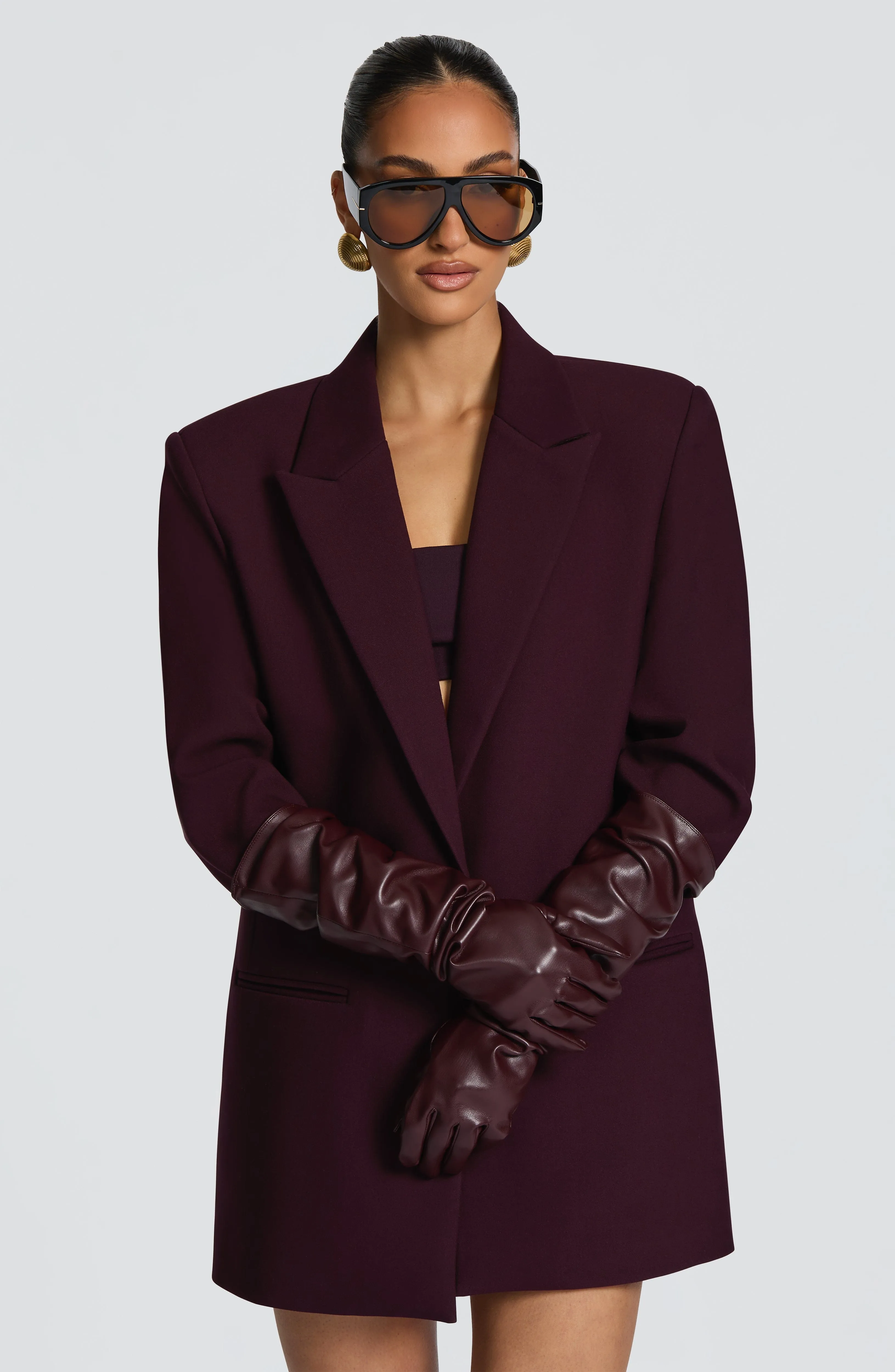 Frankie Gloves - Plum sold by Babyboo Fashion product image thumbnail 2