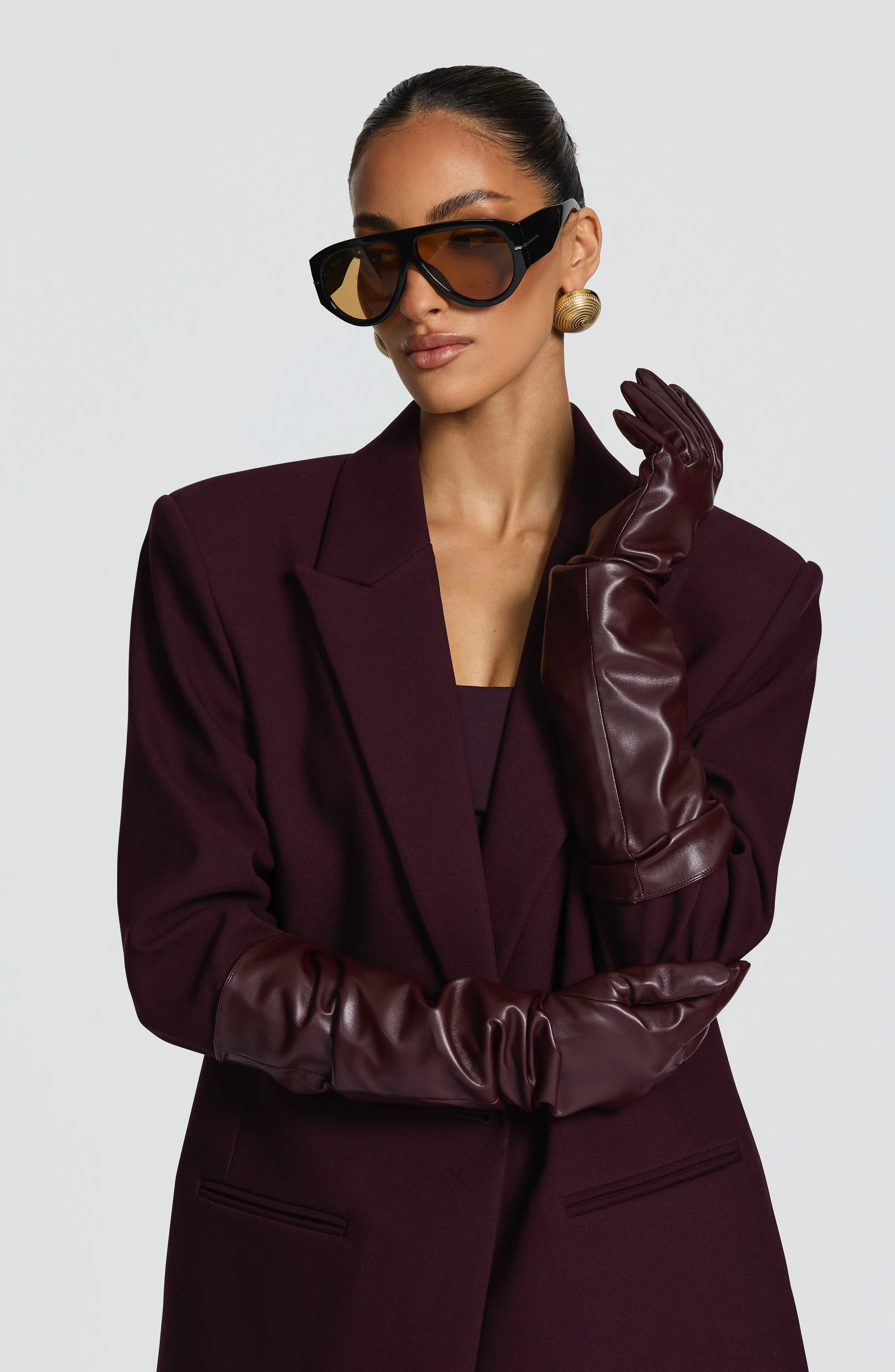 Frankie Gloves - Plum sold by Babyboo Fashion product image thumbnail 4