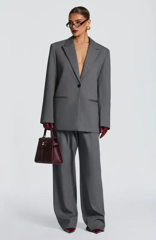 Reece Blazer - Grey Marl sold by Babyboo Fashion