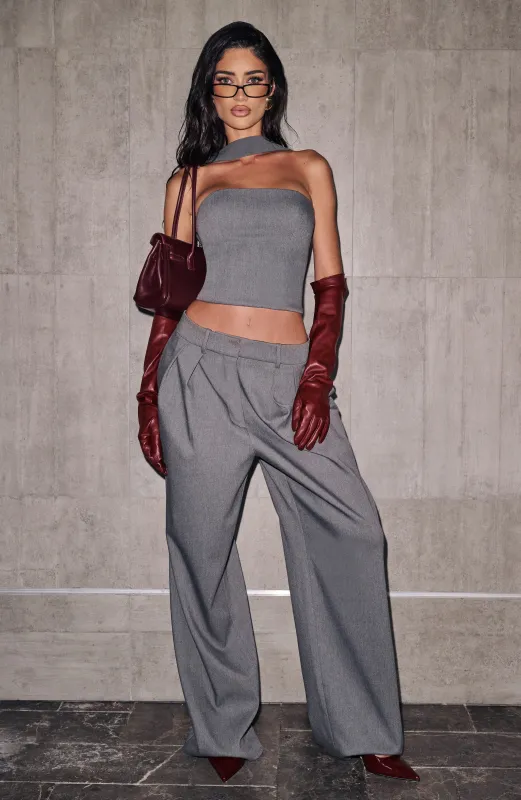 Kirsty Pants - Grey Marl made by Steve Madden