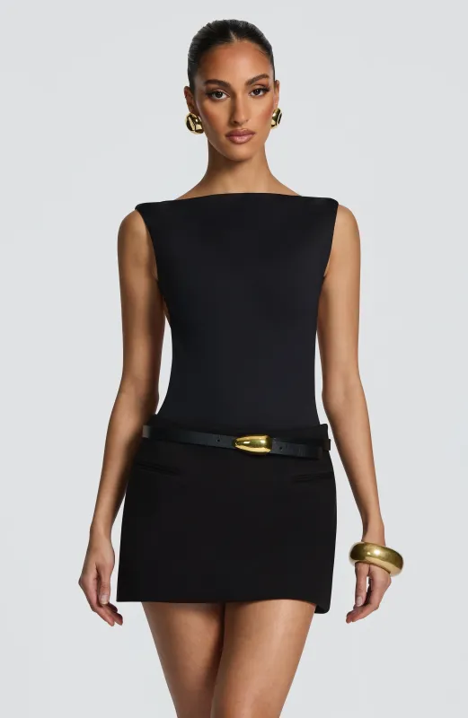 Edna Mini Skirt - Black sold by Babyboo Fashion