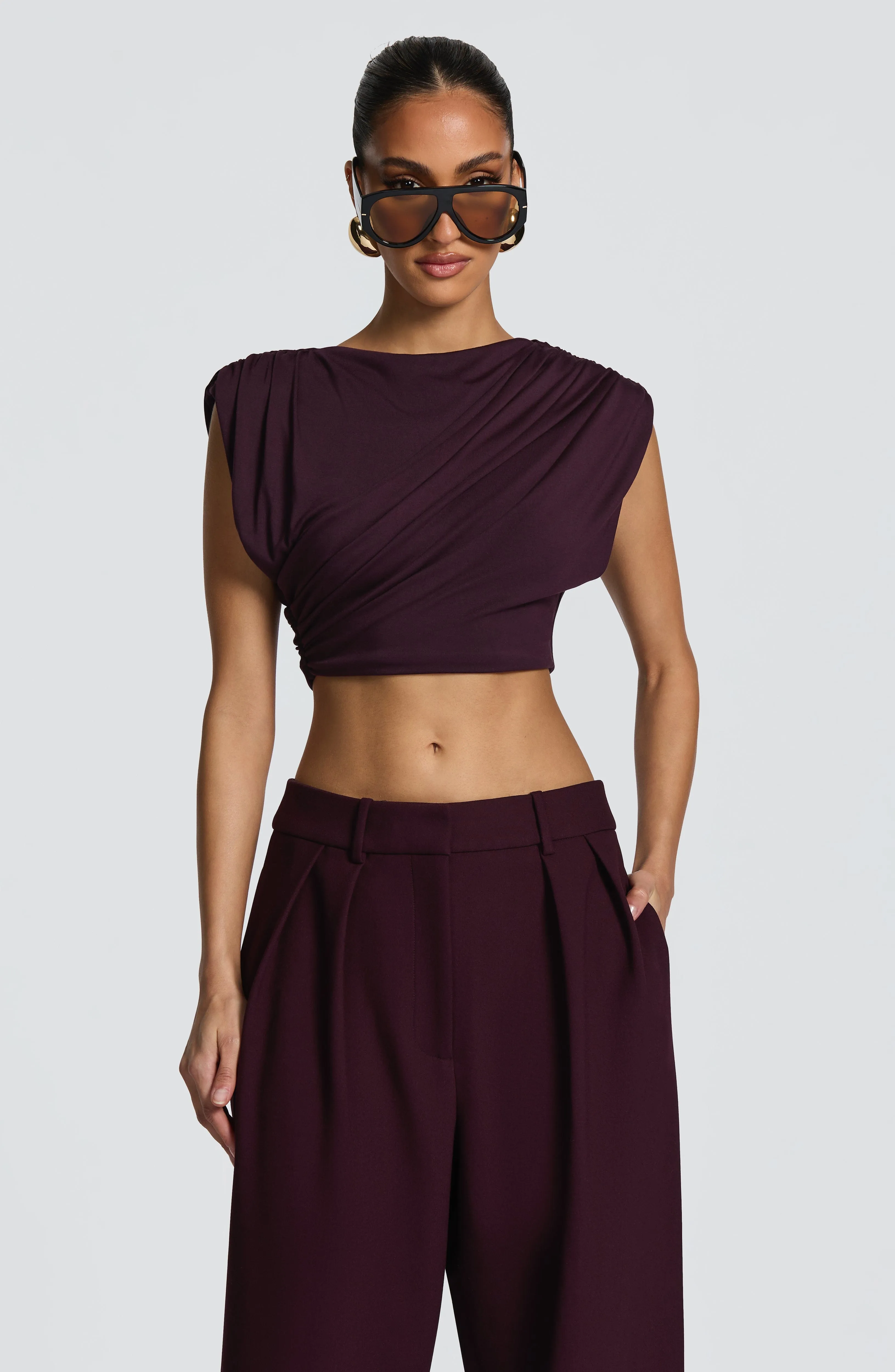 Amara Top - Plum sold by Babyboo Fashion product image thumbnail 2