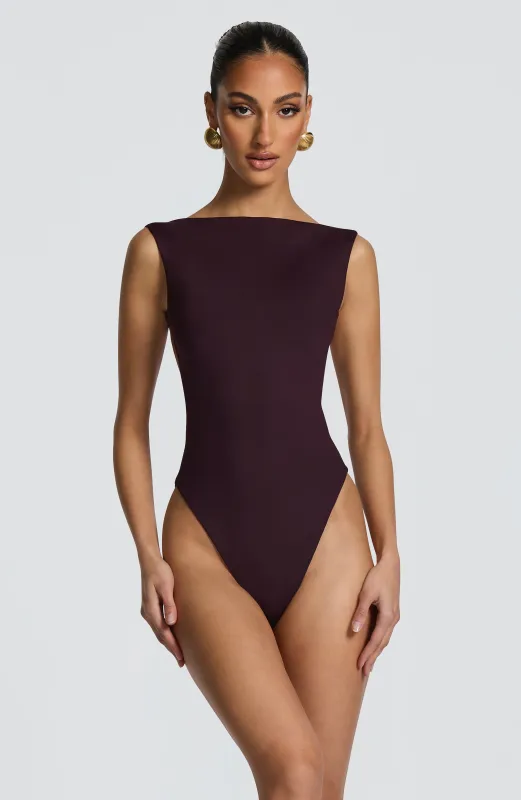 Tori Bodysuit - Plum sold by Babyboo Fashion