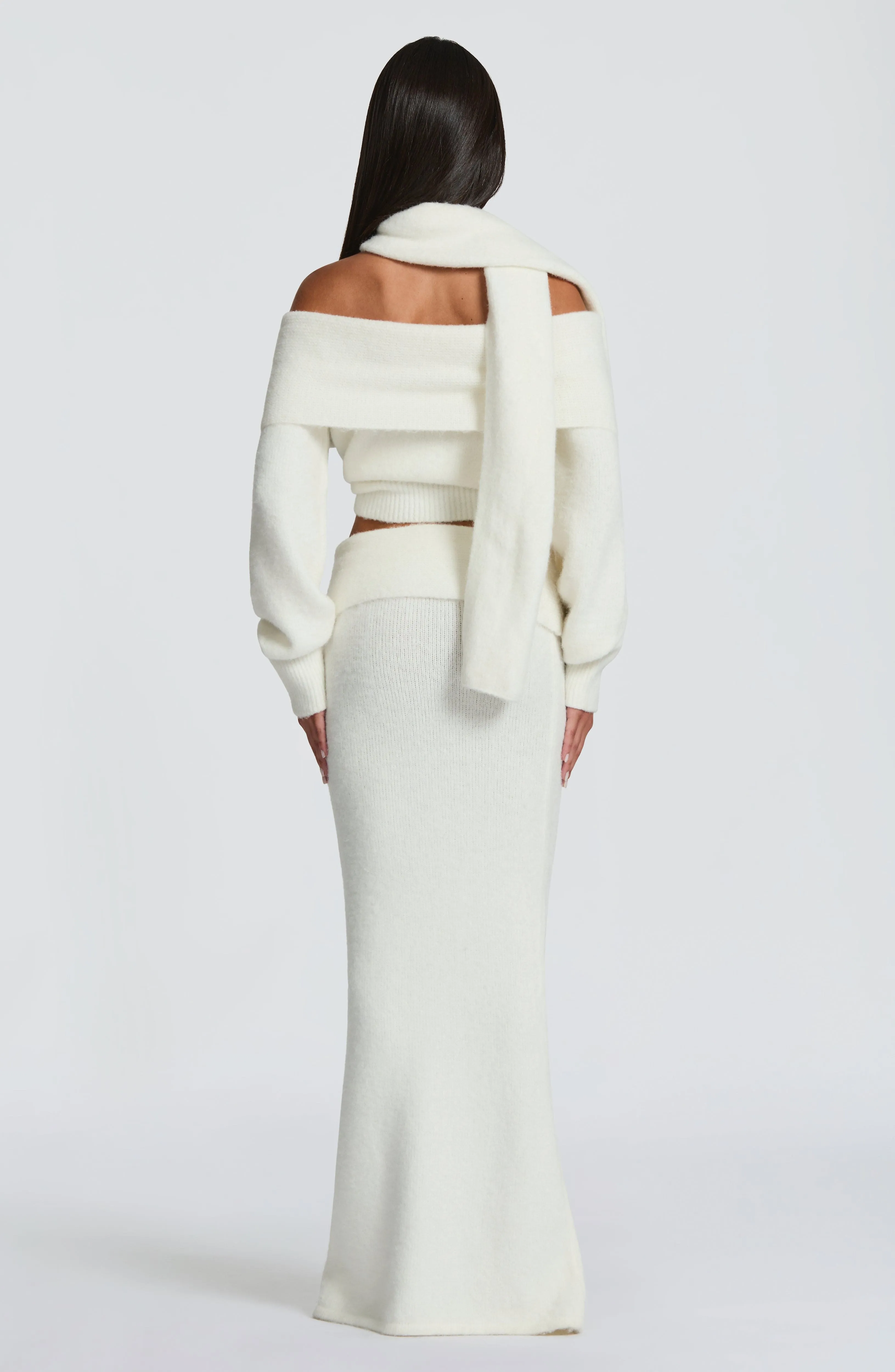 Andie Maxi Skirt - Ivory sold by Babyboo Fashion product image thumbnail 3