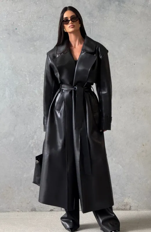 Bridget Trench Coat - Black sold by Babyboo Fashion