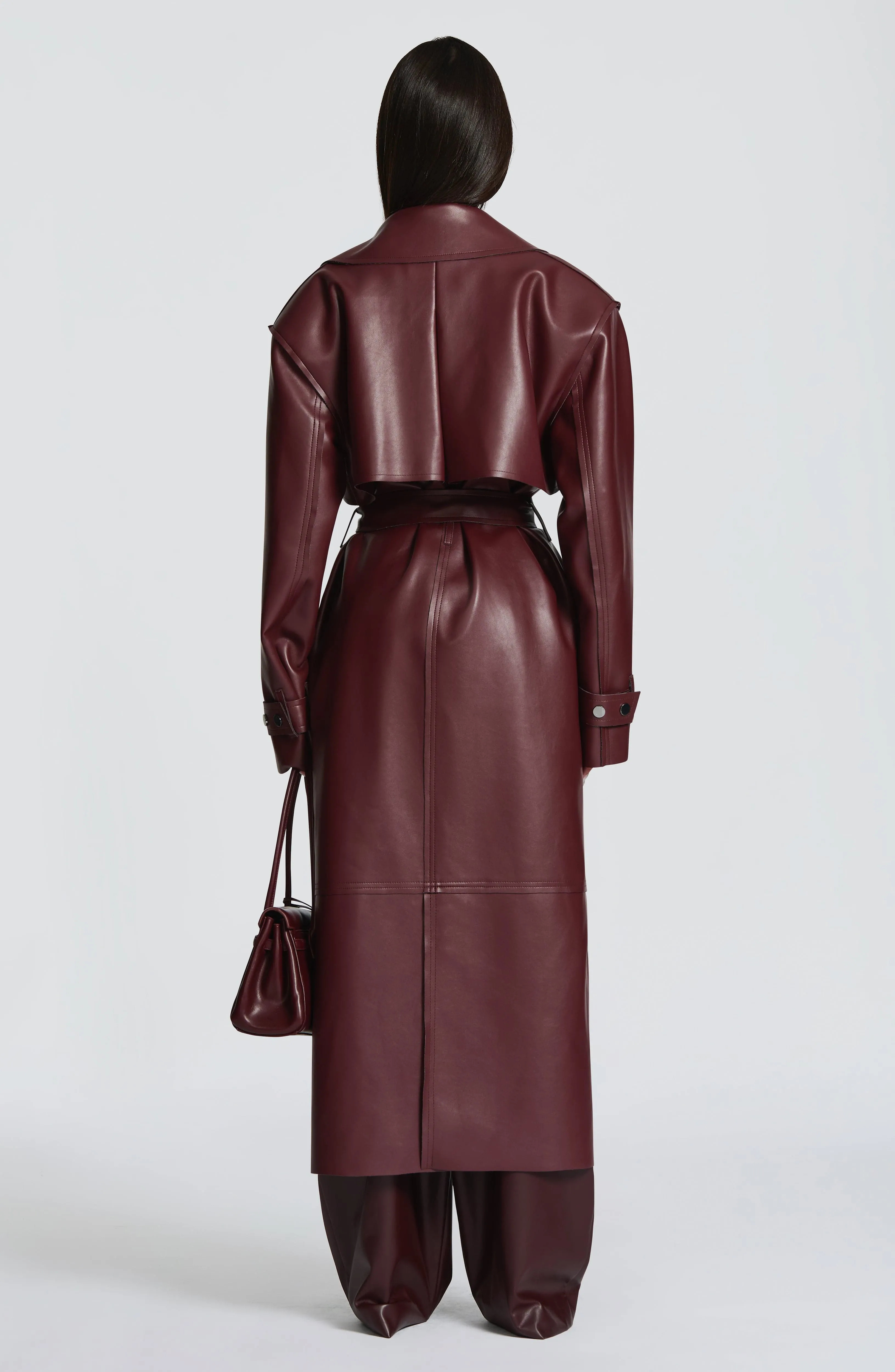 Bridget Trench Coat - Plum sold by Babyboo Fashion product image thumbnail 4
