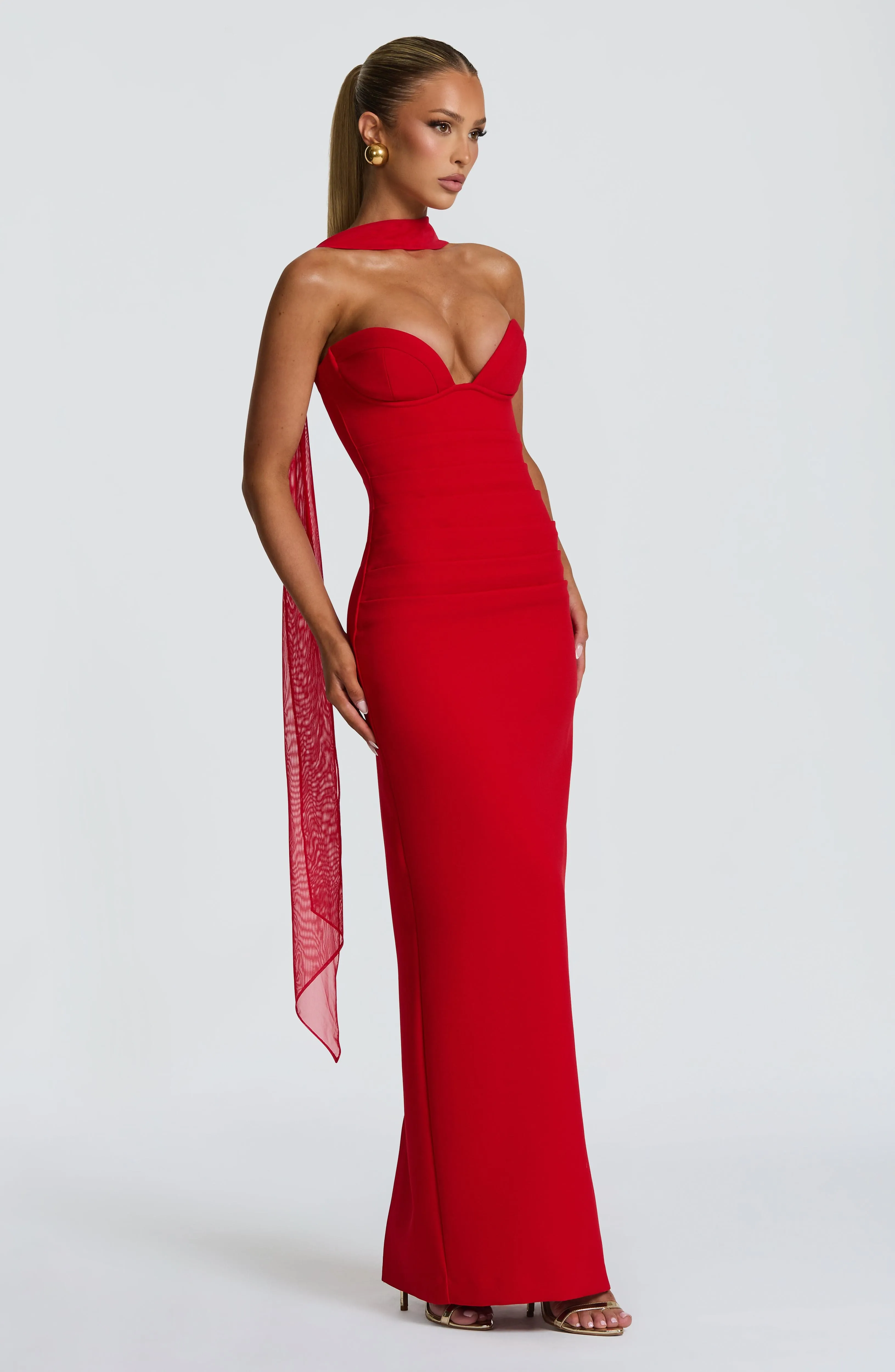 Lindsey Maxi Dress - Red sold by Babyboo Fashion product image thumbnail 5
