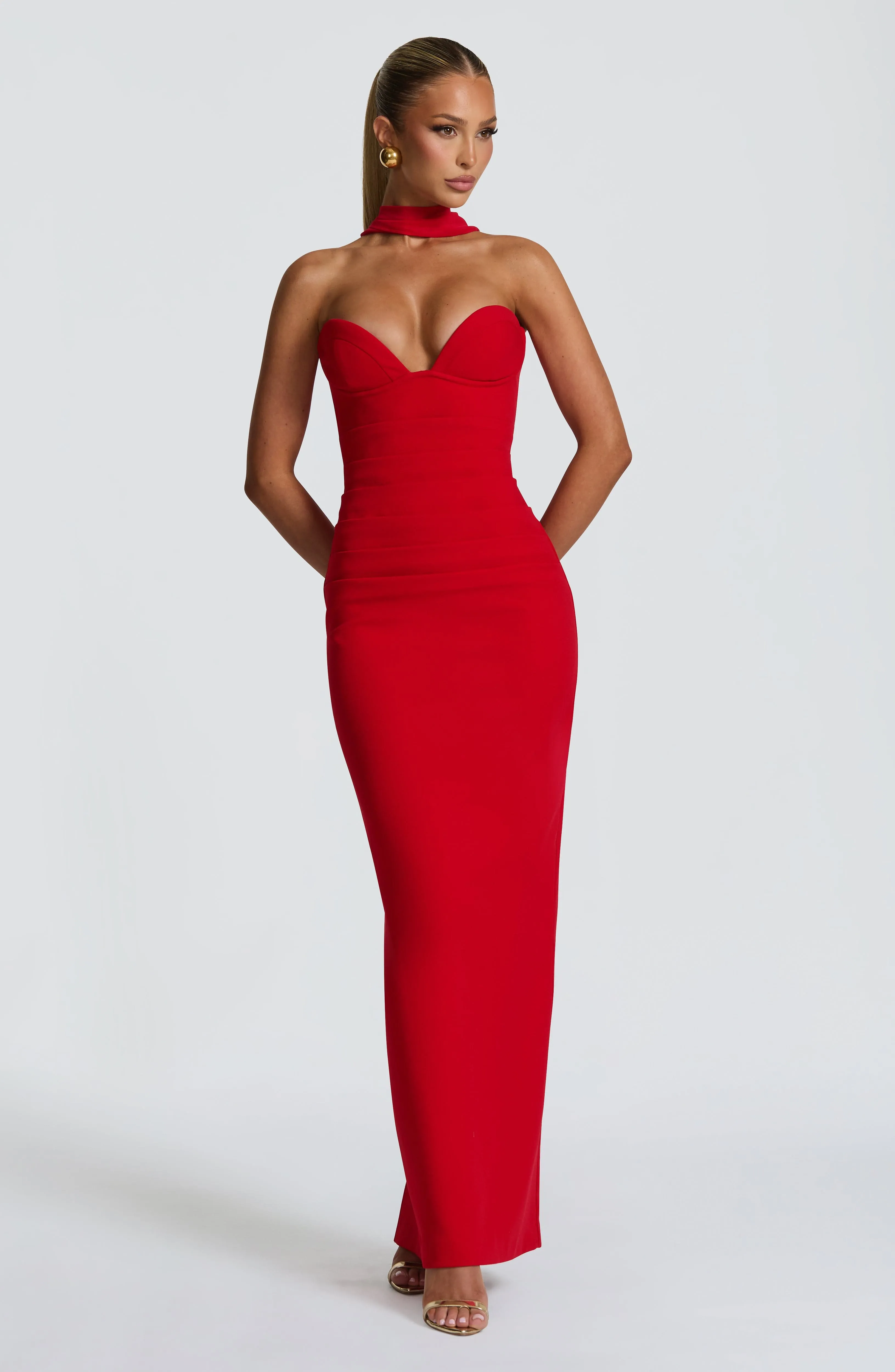 Lindsey Maxi Dress - Red sold by Babyboo Fashion product image thumbnail 3
