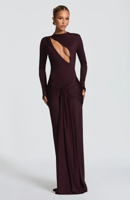 Tahnee Maxi Dress - Plum sold by Babyboo Fashion