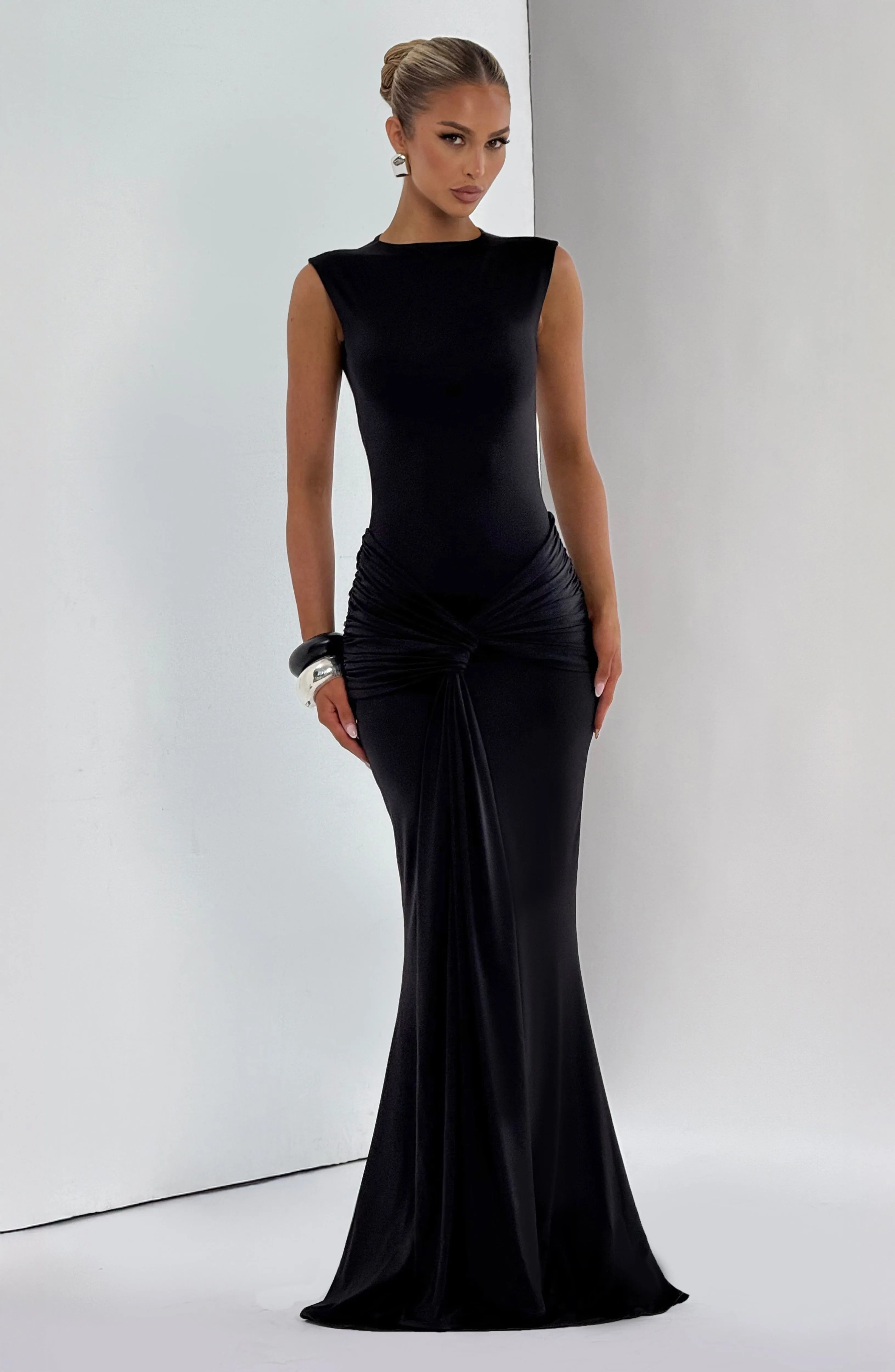 Lorenza Maxi Dress - Black sold by Babyboo Fashion product image thumbnail 4
