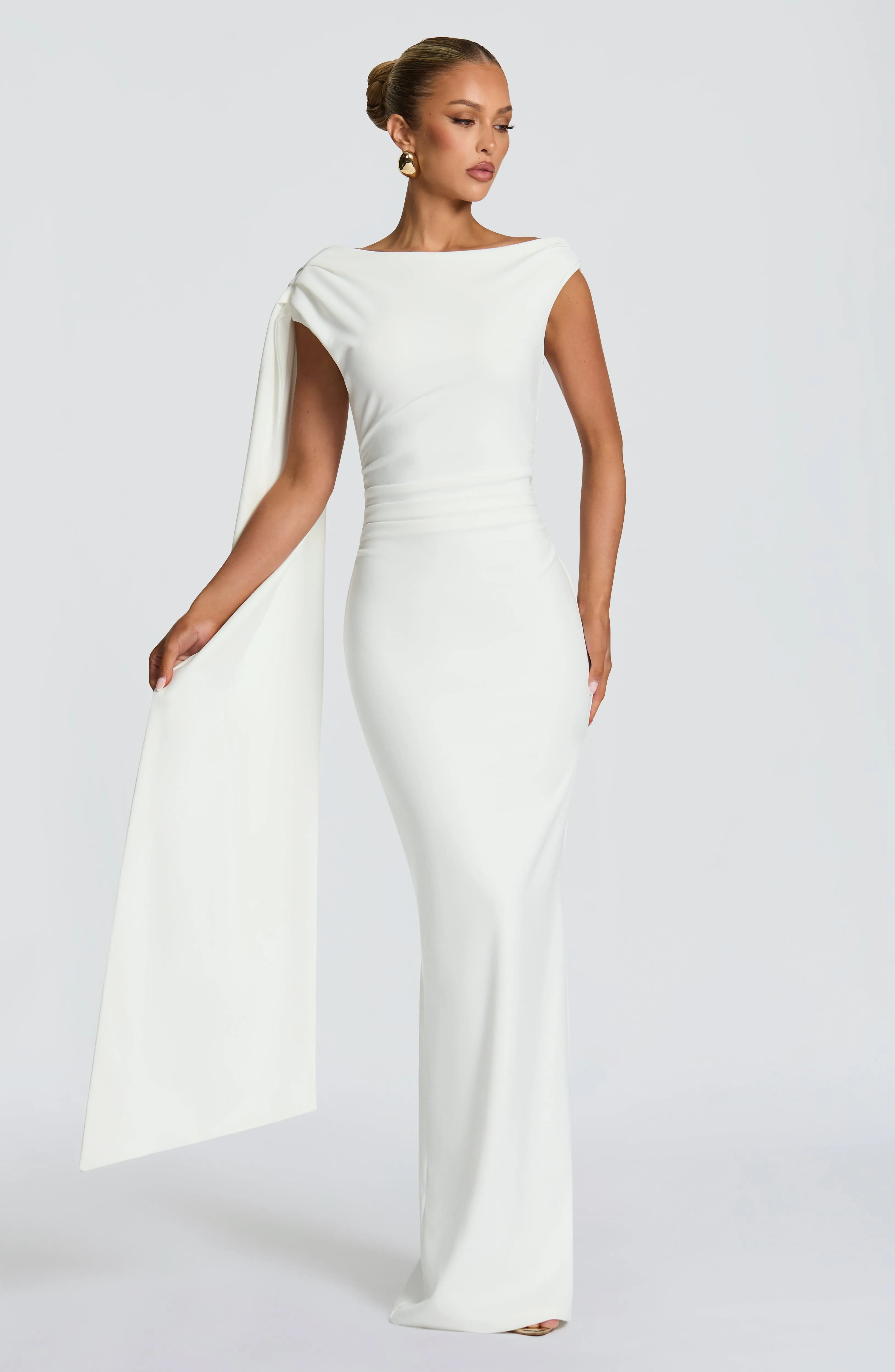 Kylie Maxi Dress - Ivory sold by Babyboo Fashion product image thumbnail 5