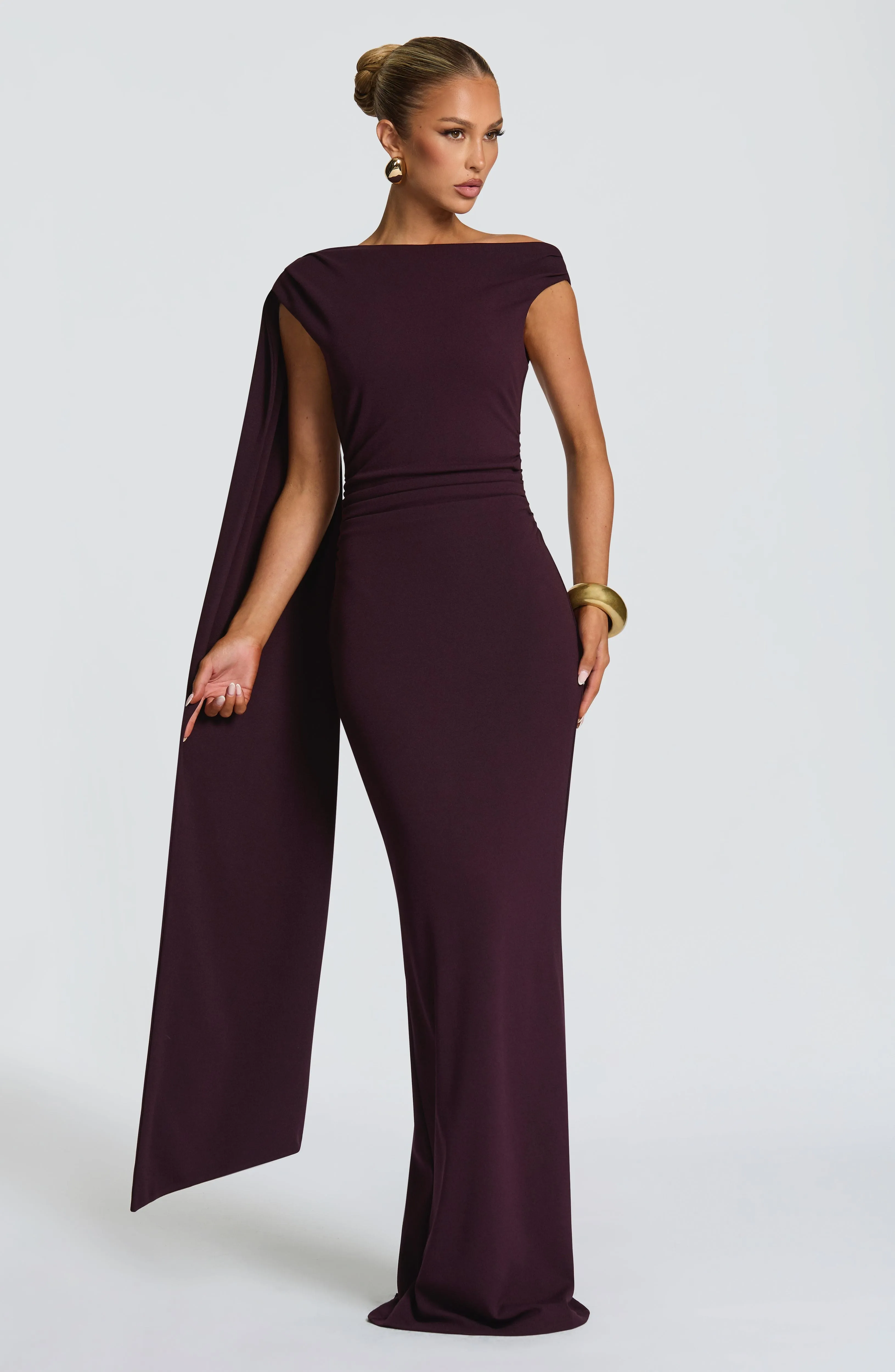 Kylie Maxi Dress - Plum sold by Babyboo Fashion product image thumbnail 2