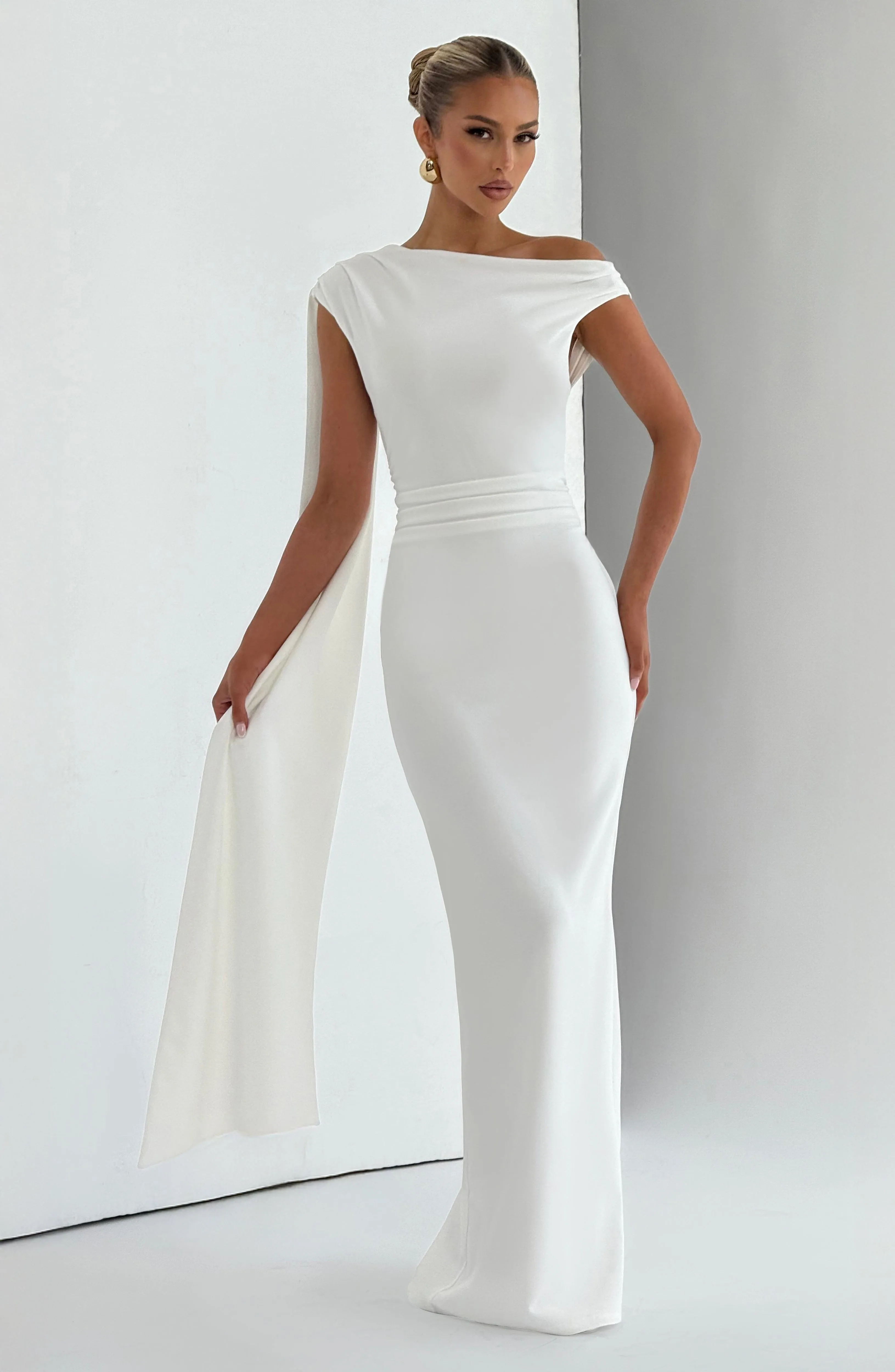 Kylie Maxi Dress - Ivory sold by Babyboo Fashion product image thumbnail 5
