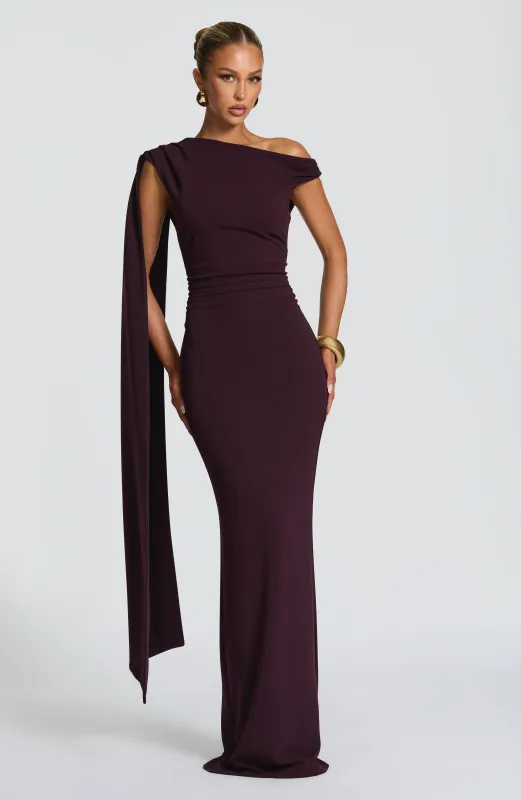 Kylie Maxi Dress - Plum sold by Babyboo Fashion