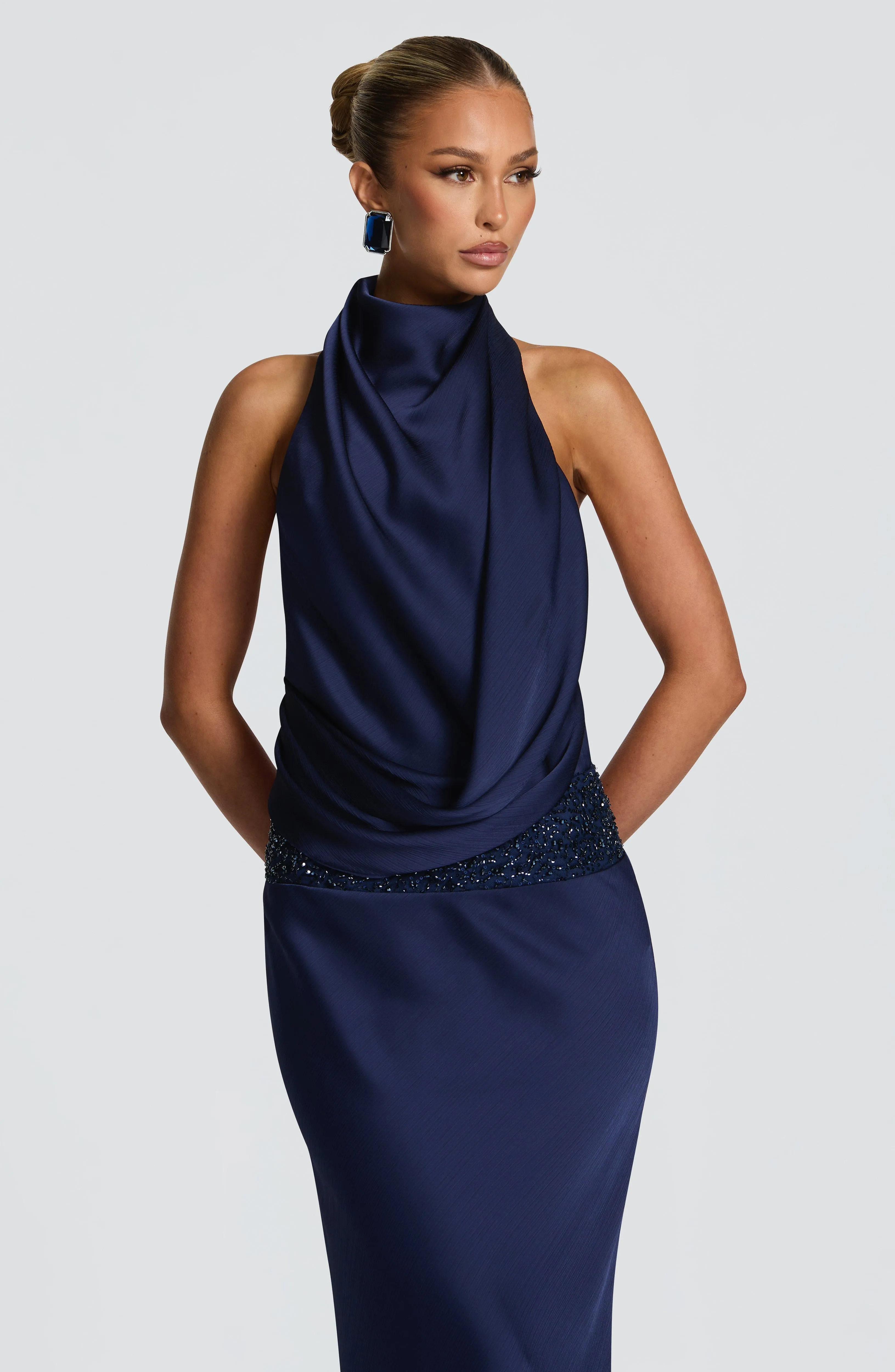 Armelle Maxi Dress - Navy sold by Babyboo Fashion product image thumbnail 4