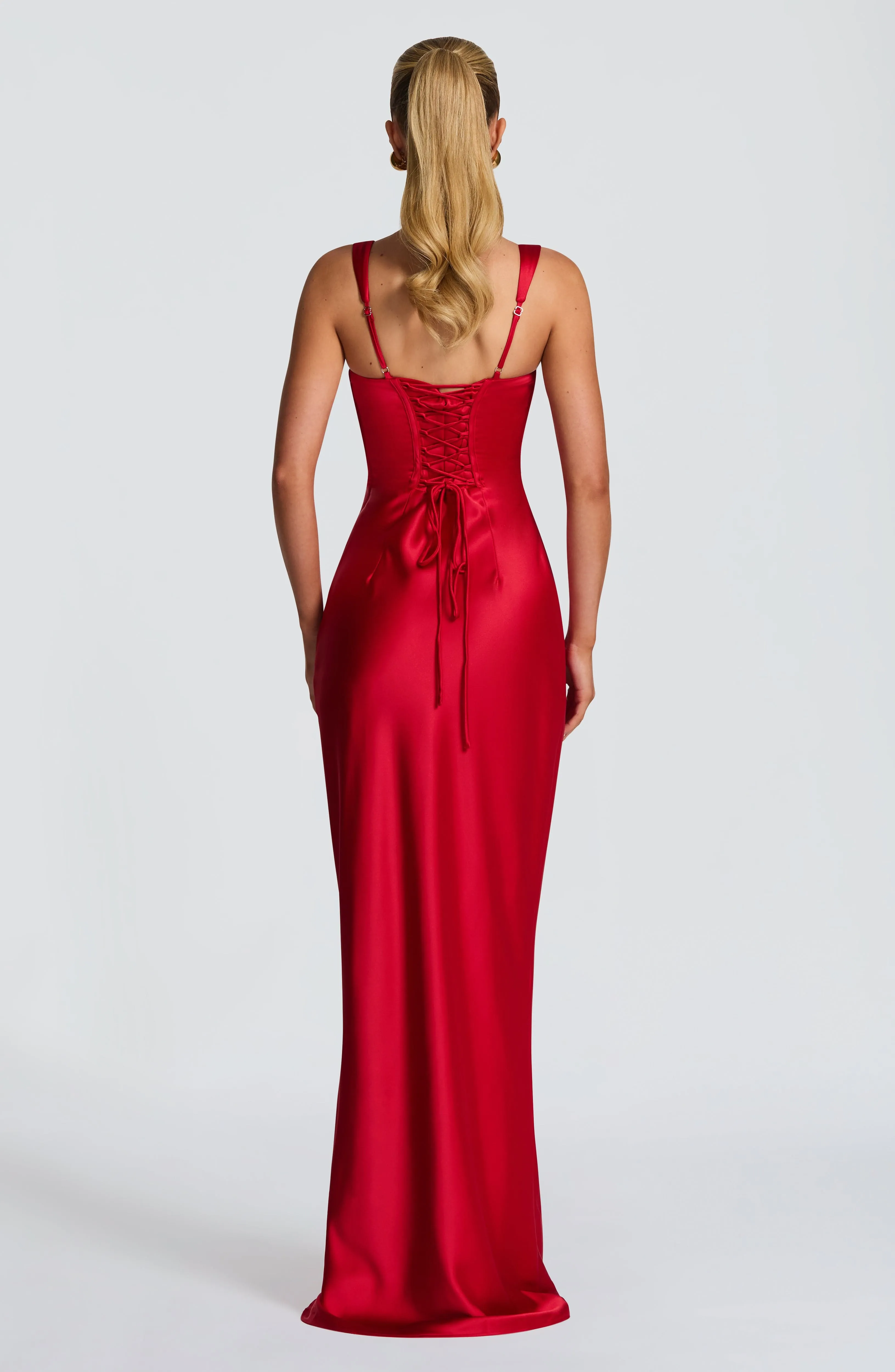 Calanthe Maxi Dress - Red sold by Babyboo Fashion product image thumbnail 4