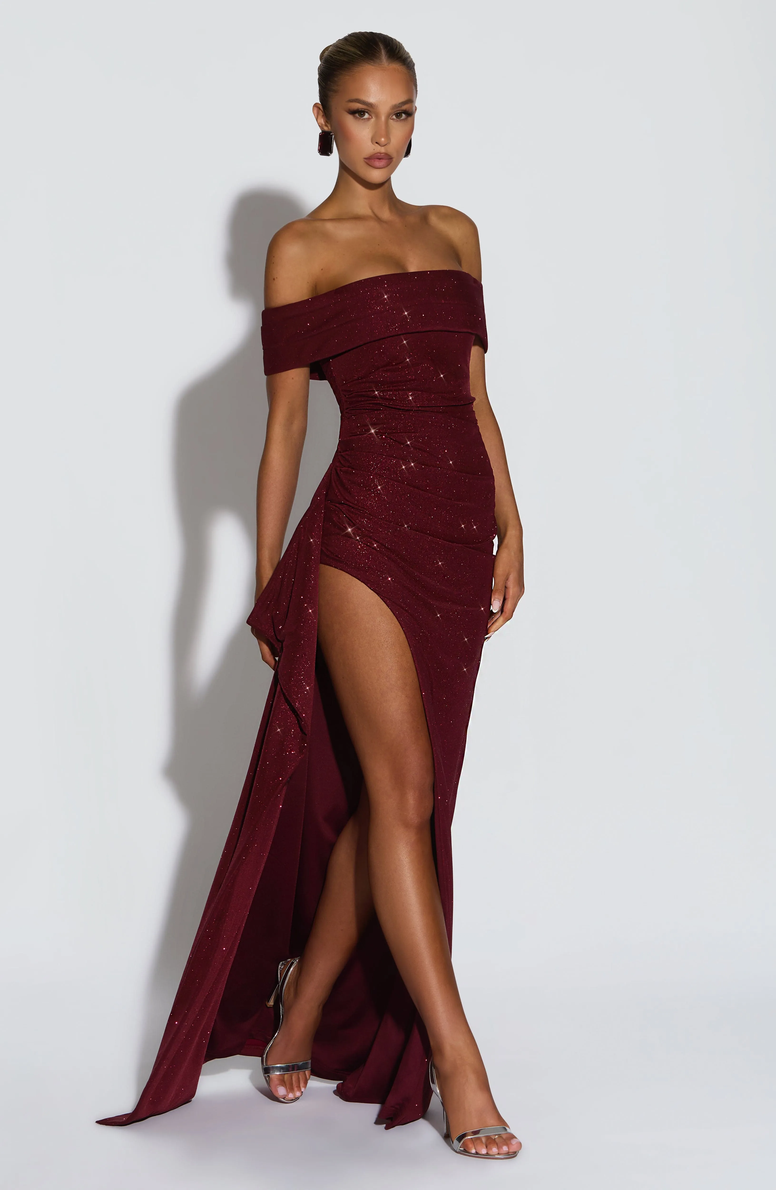 Joyce Maxi Dress - Wine Sparkle sold by Babyboo Fashion product image thumbnail 2