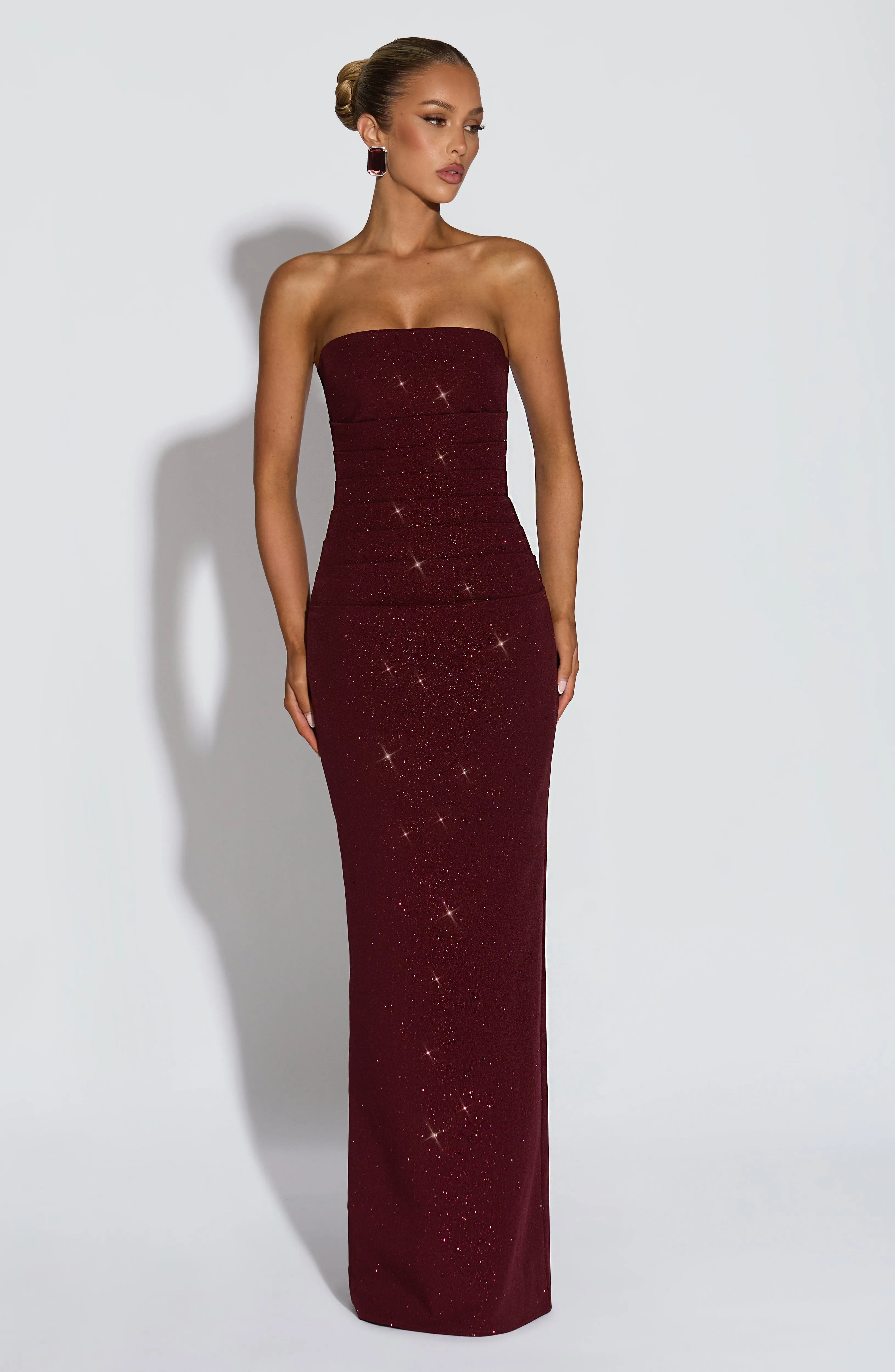 Pandra Maxi Dress - Wine Sparkle sold by Babyboo Fashion product image thumbnail 2