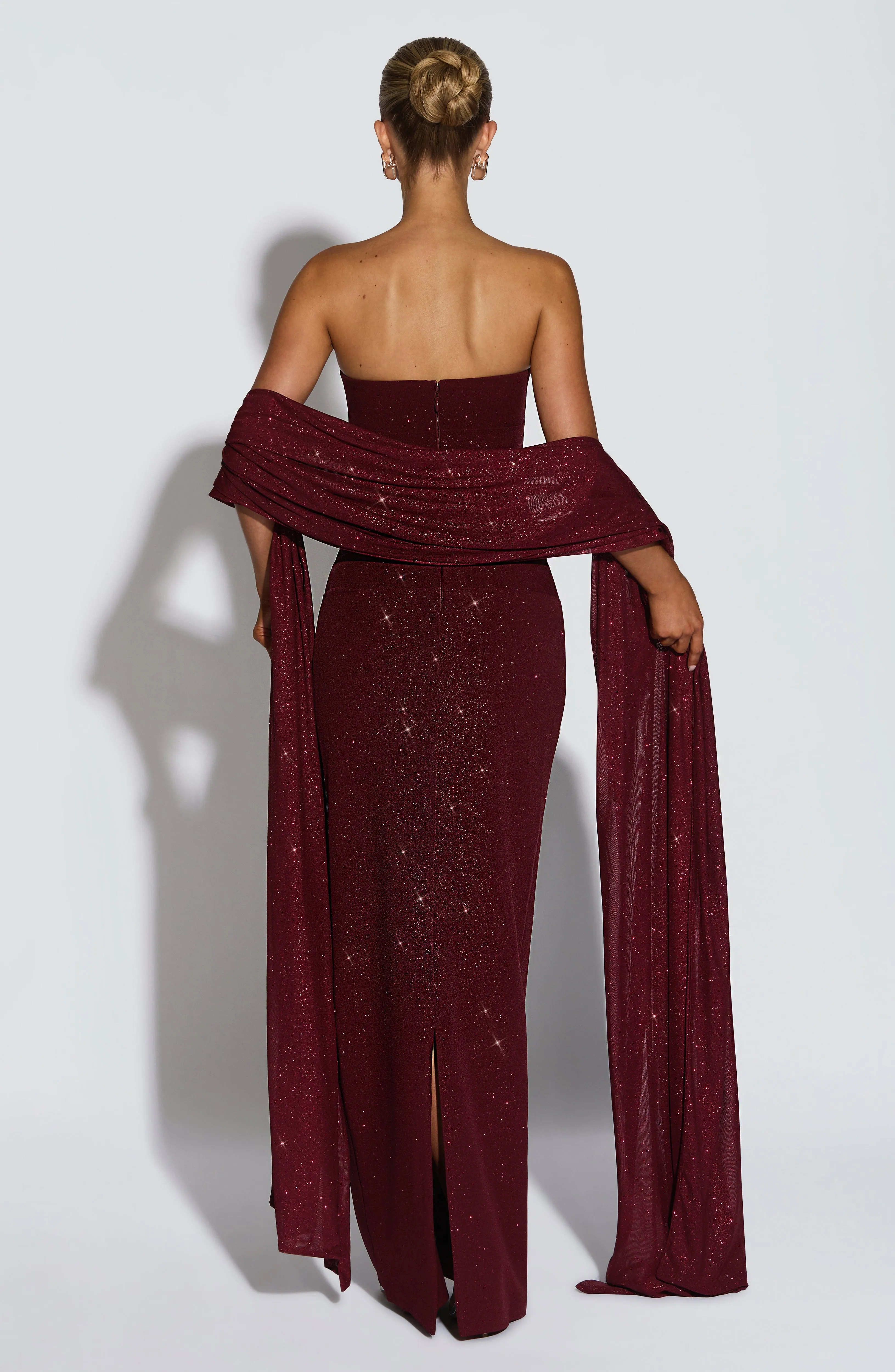 Pandra Maxi Dress - Wine Sparkle sold by Babyboo Fashion product image thumbnail 3