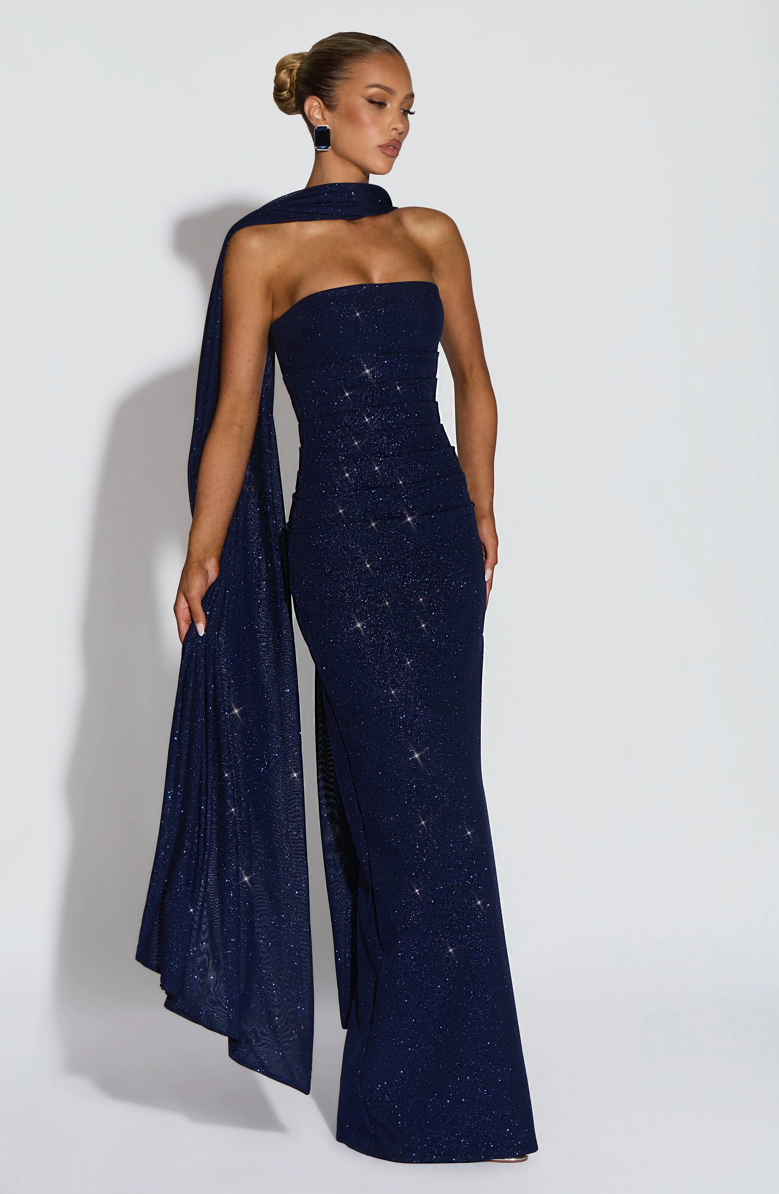 Pandra Maxi Dress - Navy Sparkle sold by Babyboo Fashion product image thumbnail 3