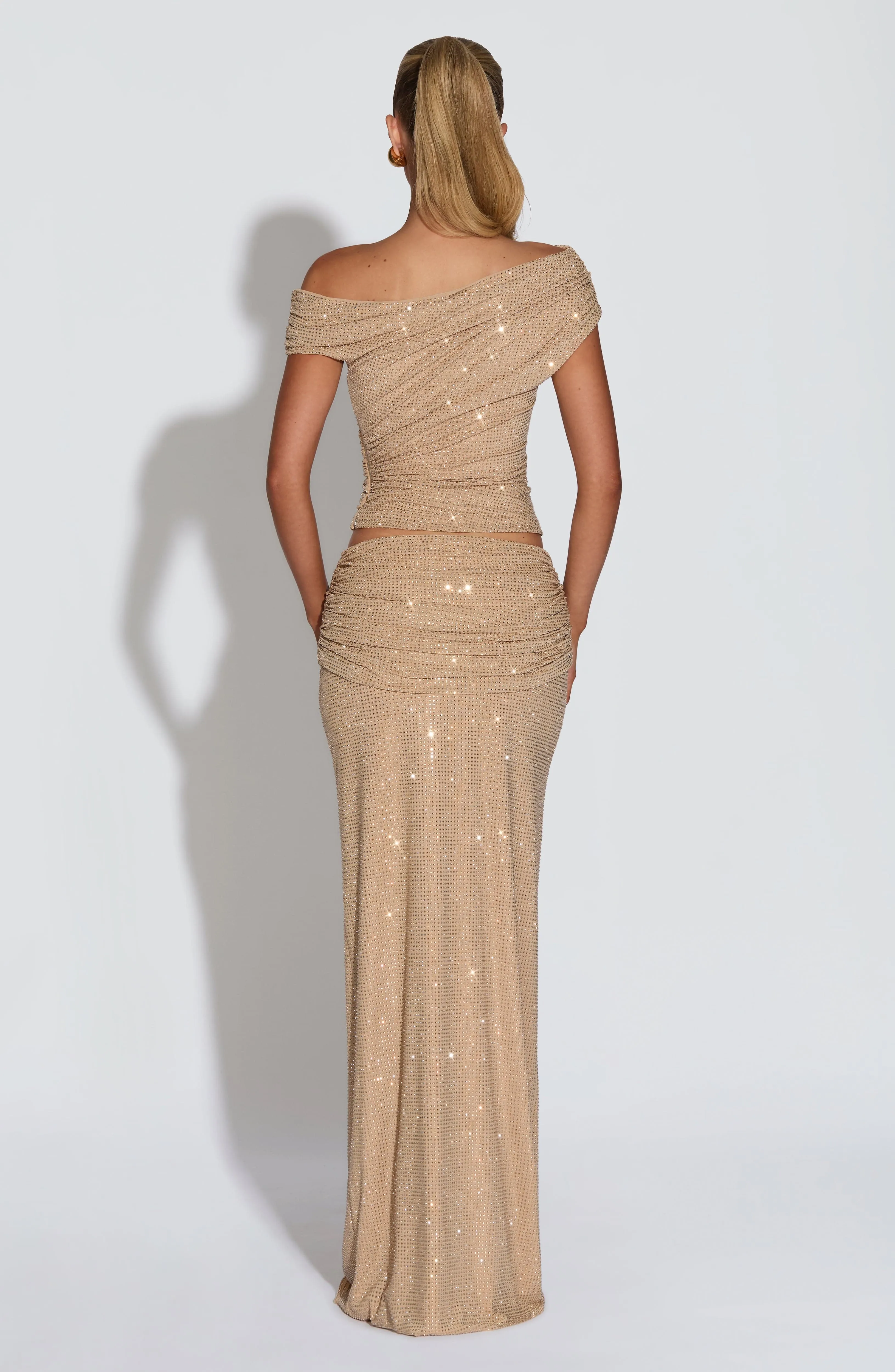 Sterling Maxi Skirt - Gold sold by Babyboo Fashion product image thumbnail 3