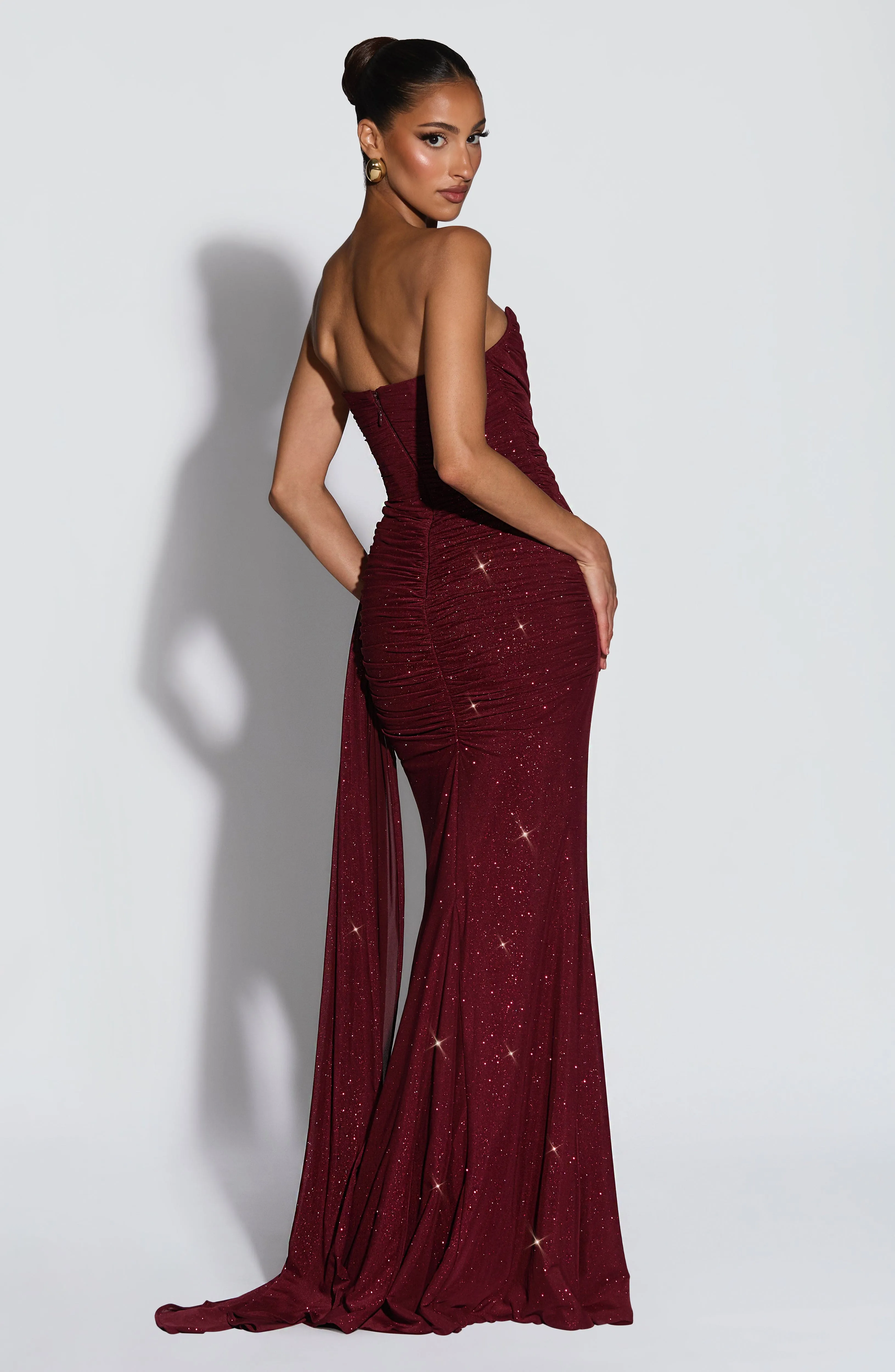 Ashika Maxi Dress - Wine Sparkle sold by Babyboo Fashion product image thumbnail 4