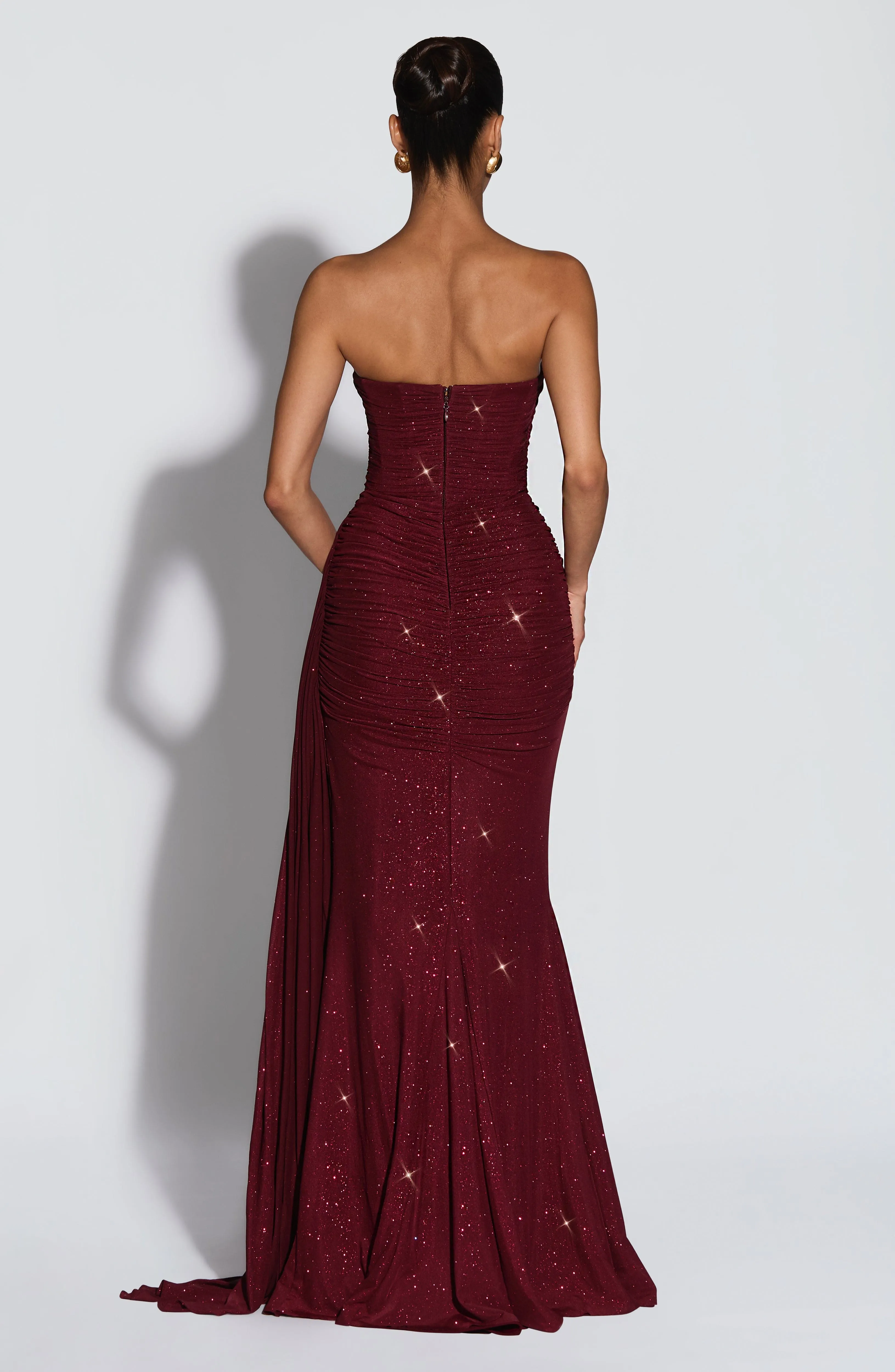 Ashika Maxi Dress - Wine Sparkle sold by Babyboo Fashion product image thumbnail 3