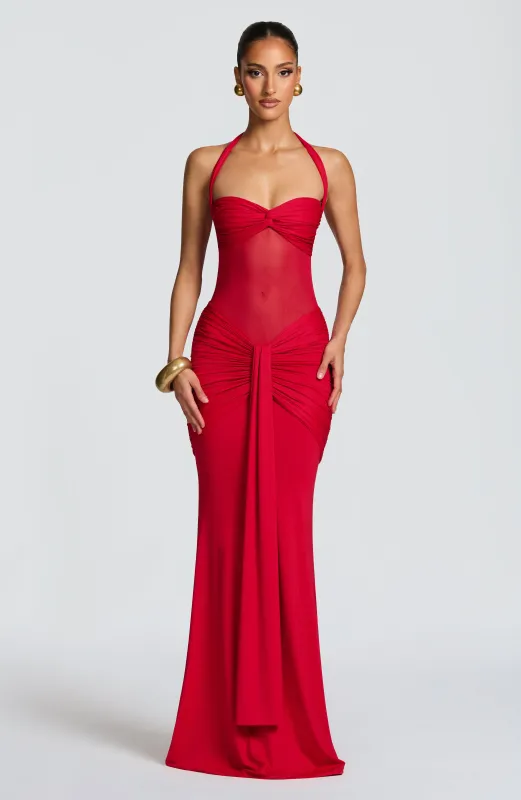 Vixen Maxi Dress - Red sold by Babyboo Fashion
