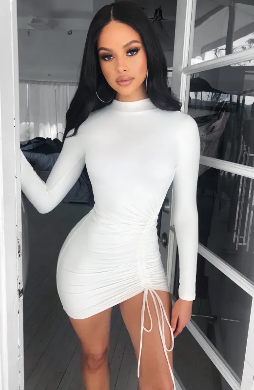 Gabriella Mini Dress - White sold by Babyboo Fashion