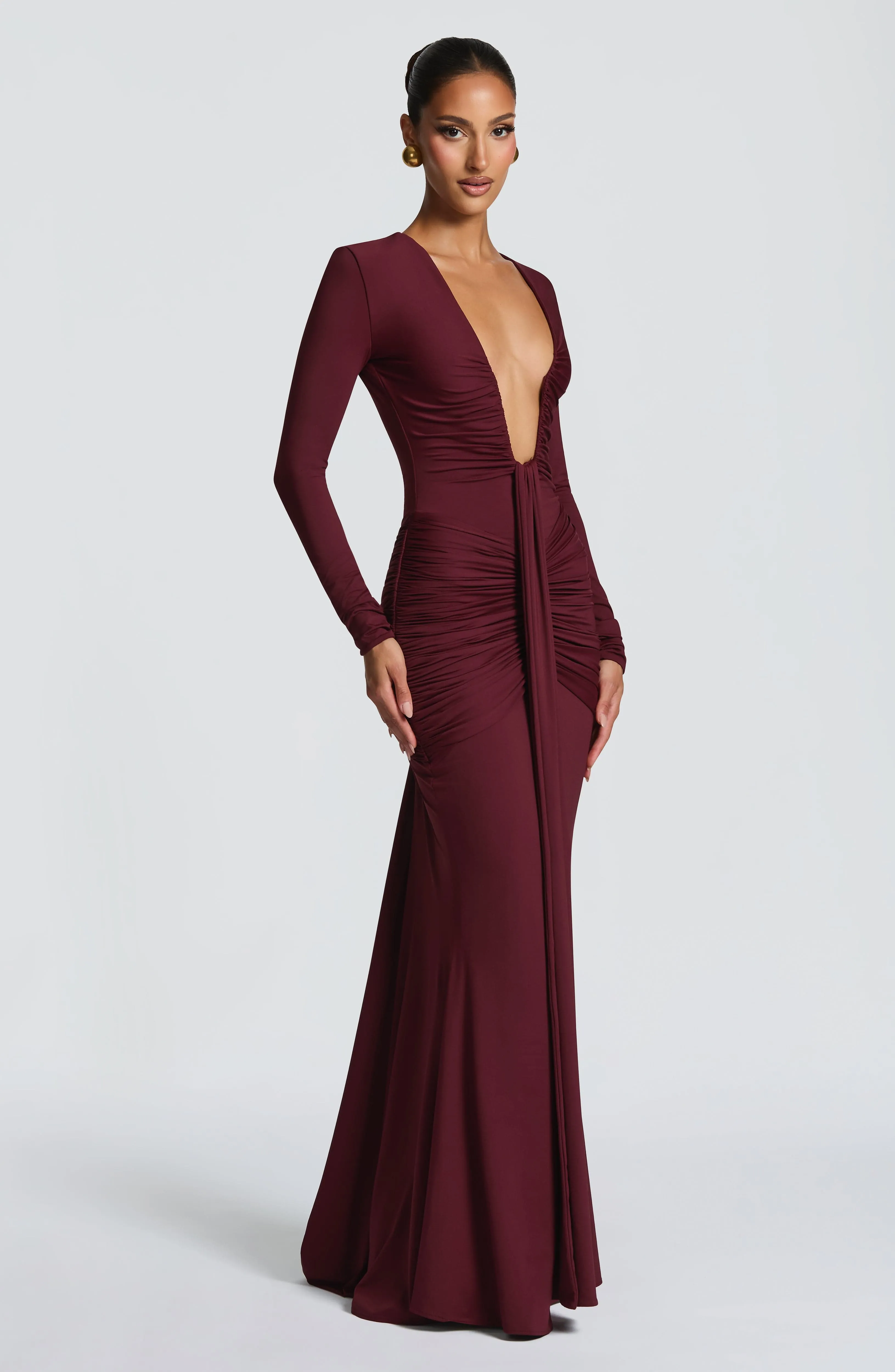 Tara Maxi Dress - Cherry Lacquer sold by Babyboo Fashion product image thumbnail 3