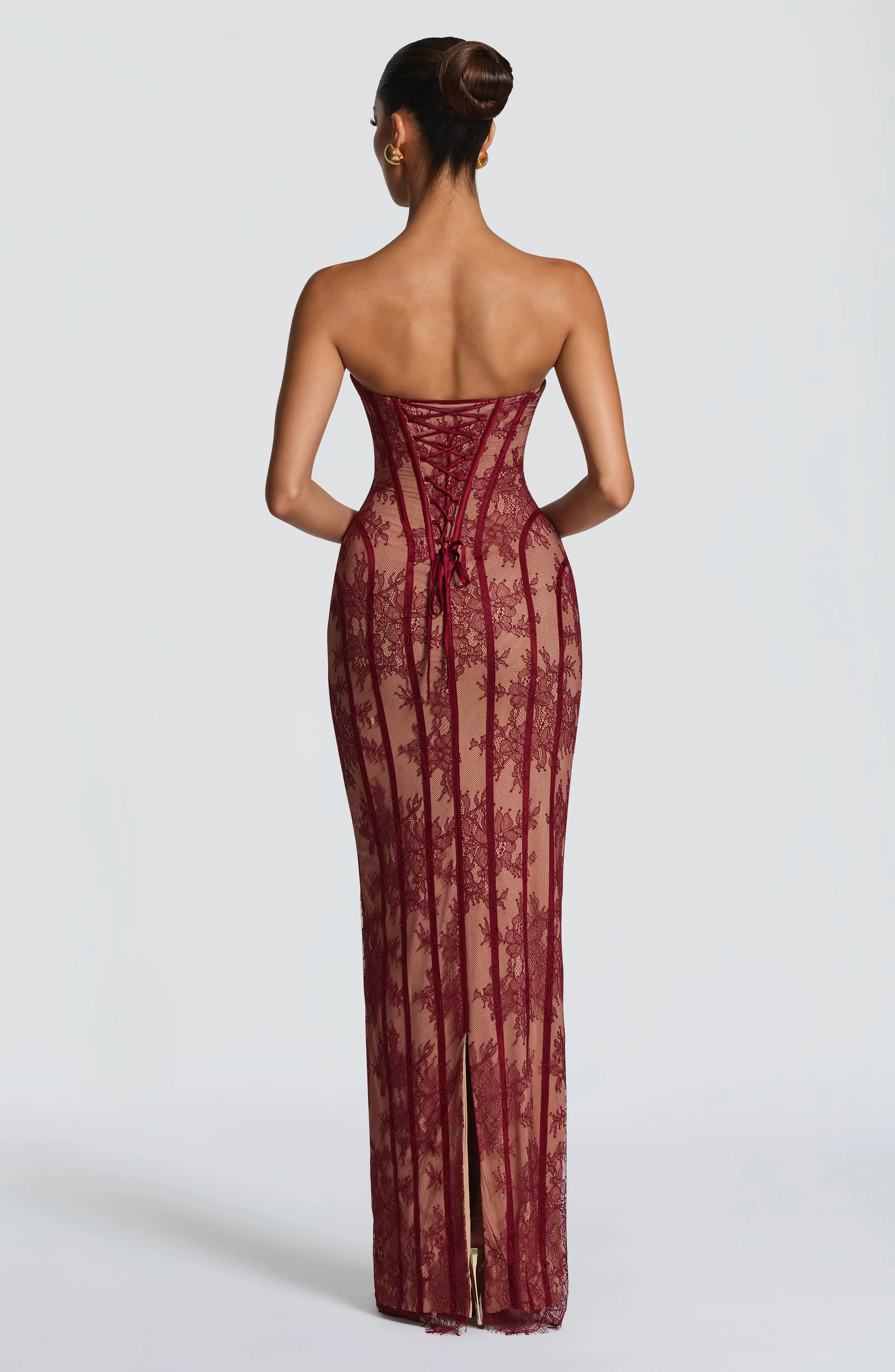 Sian Maxi Dress - Burgundy sold by Babyboo Fashion product image thumbnail 2