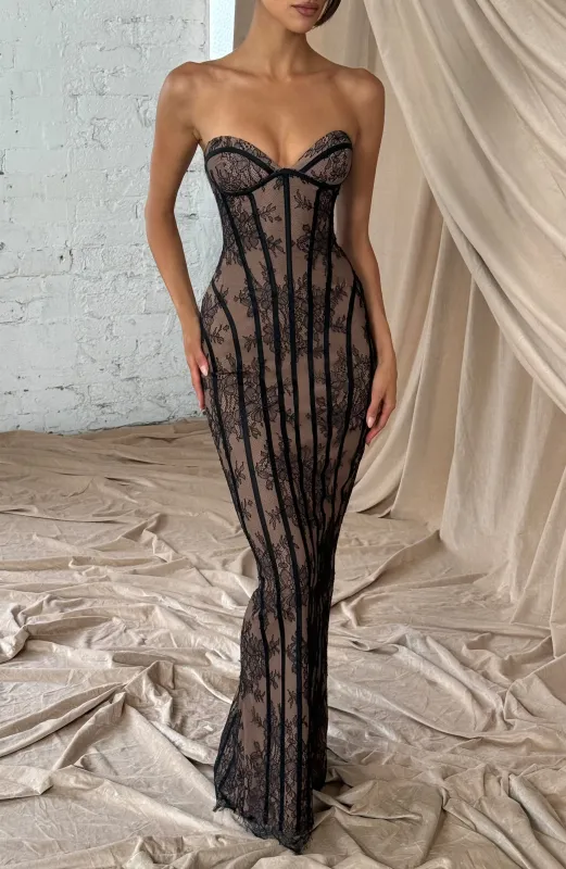 Sian Maxi Dress - Black made by Babyboo Fashion