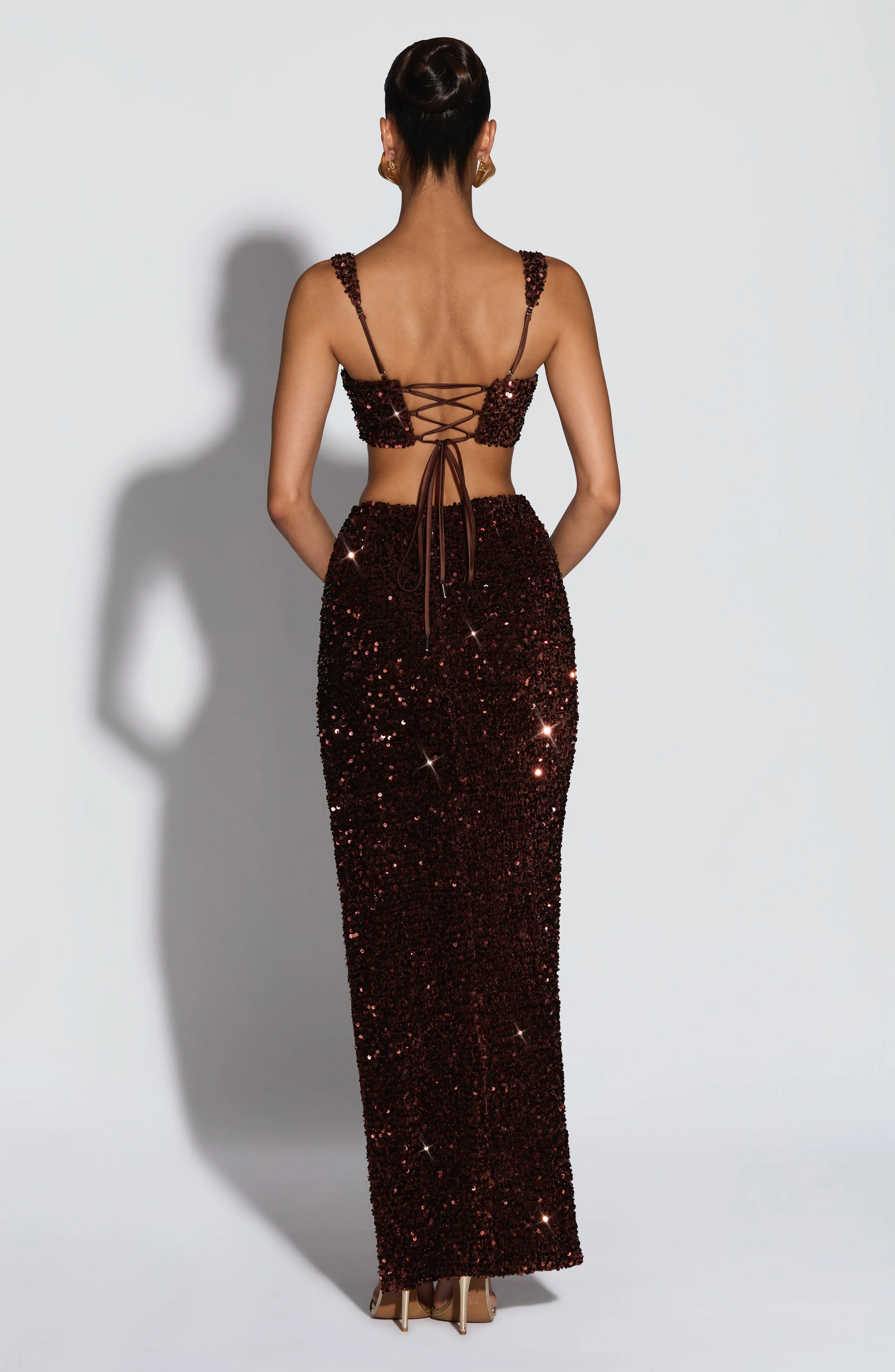 Inaya Bralette - Plum Brown sold by Babyboo Fashion product image thumbnail 3