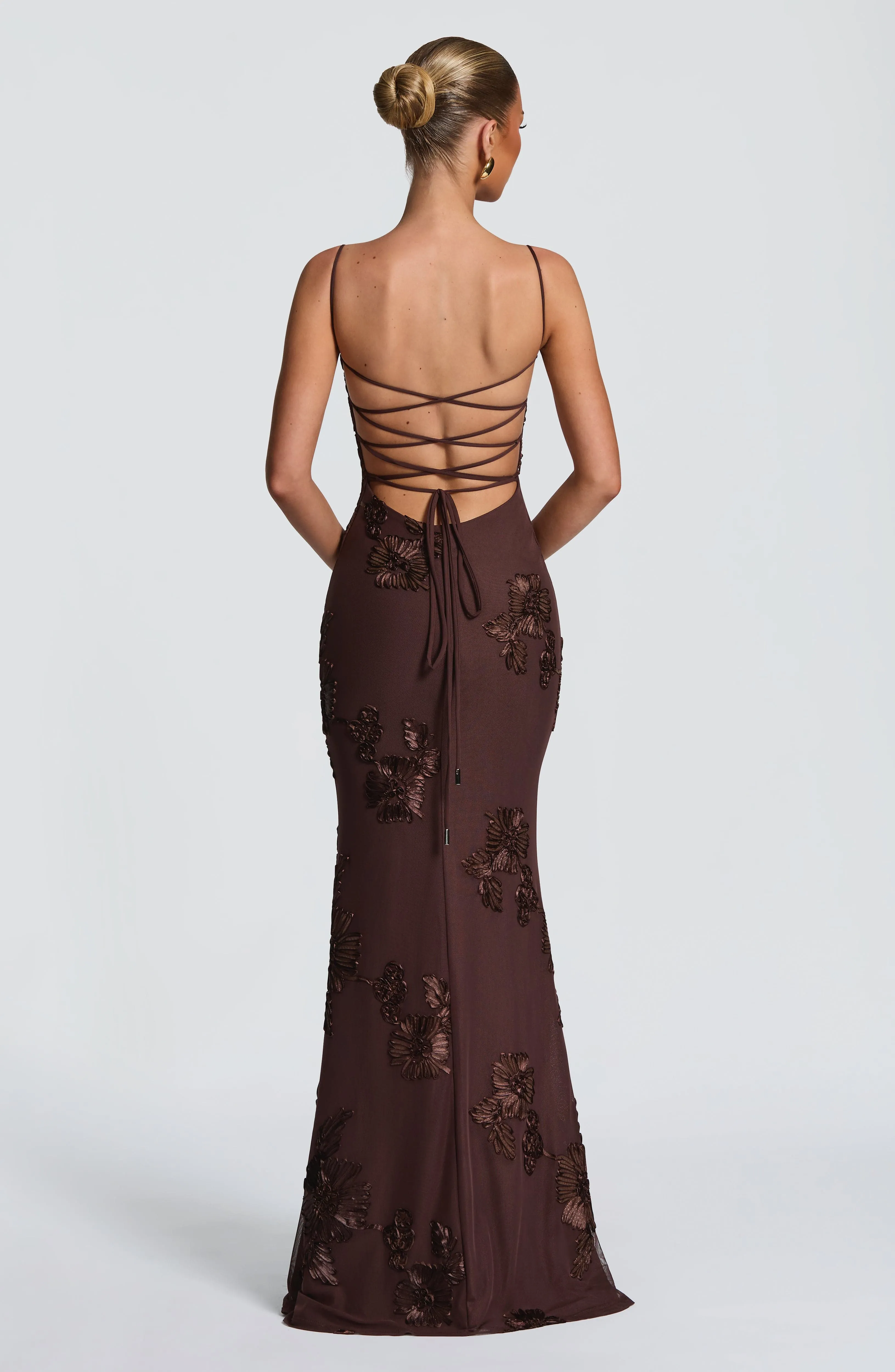 Nefertiti Maxi Dress - Plum Brown sold by Babyboo Fashion product image thumbnail 2