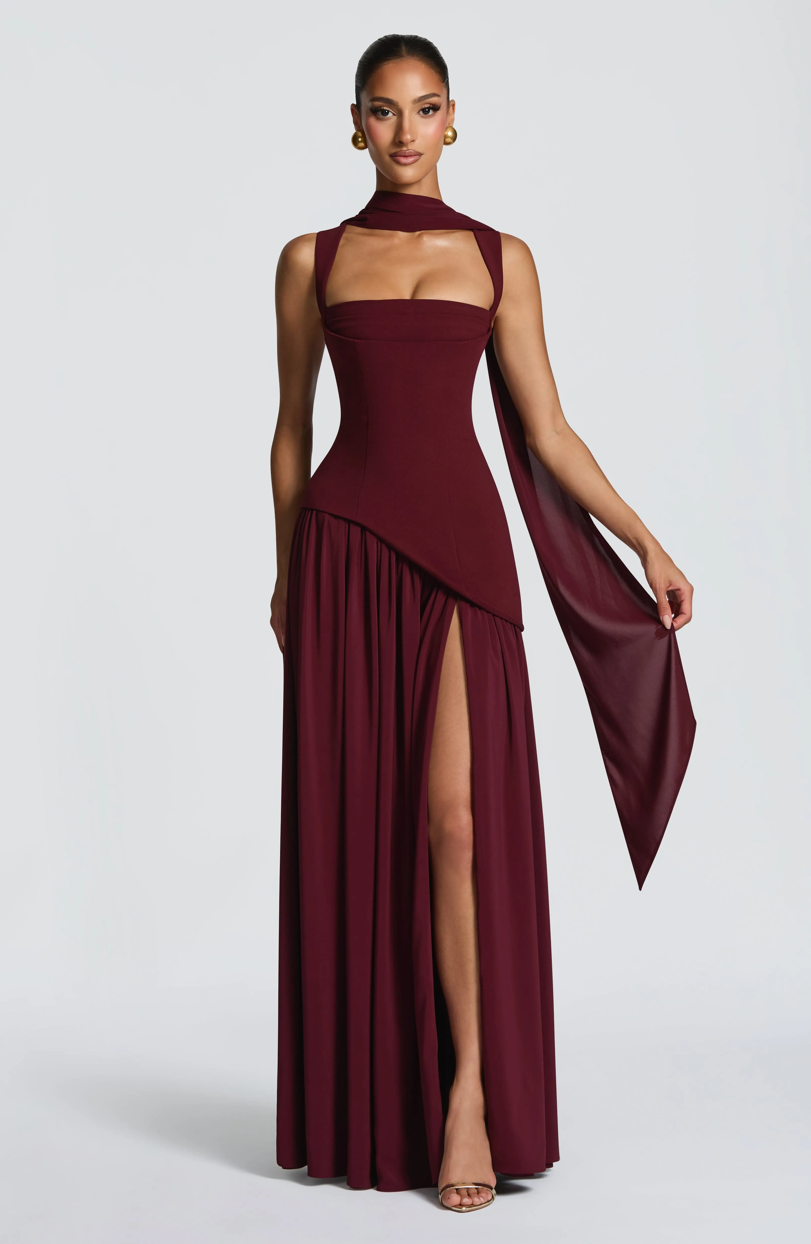 Tullulah Maxi Dress - Cherry Lacquer sold by Babyboo Fashion product image thumbnail 4