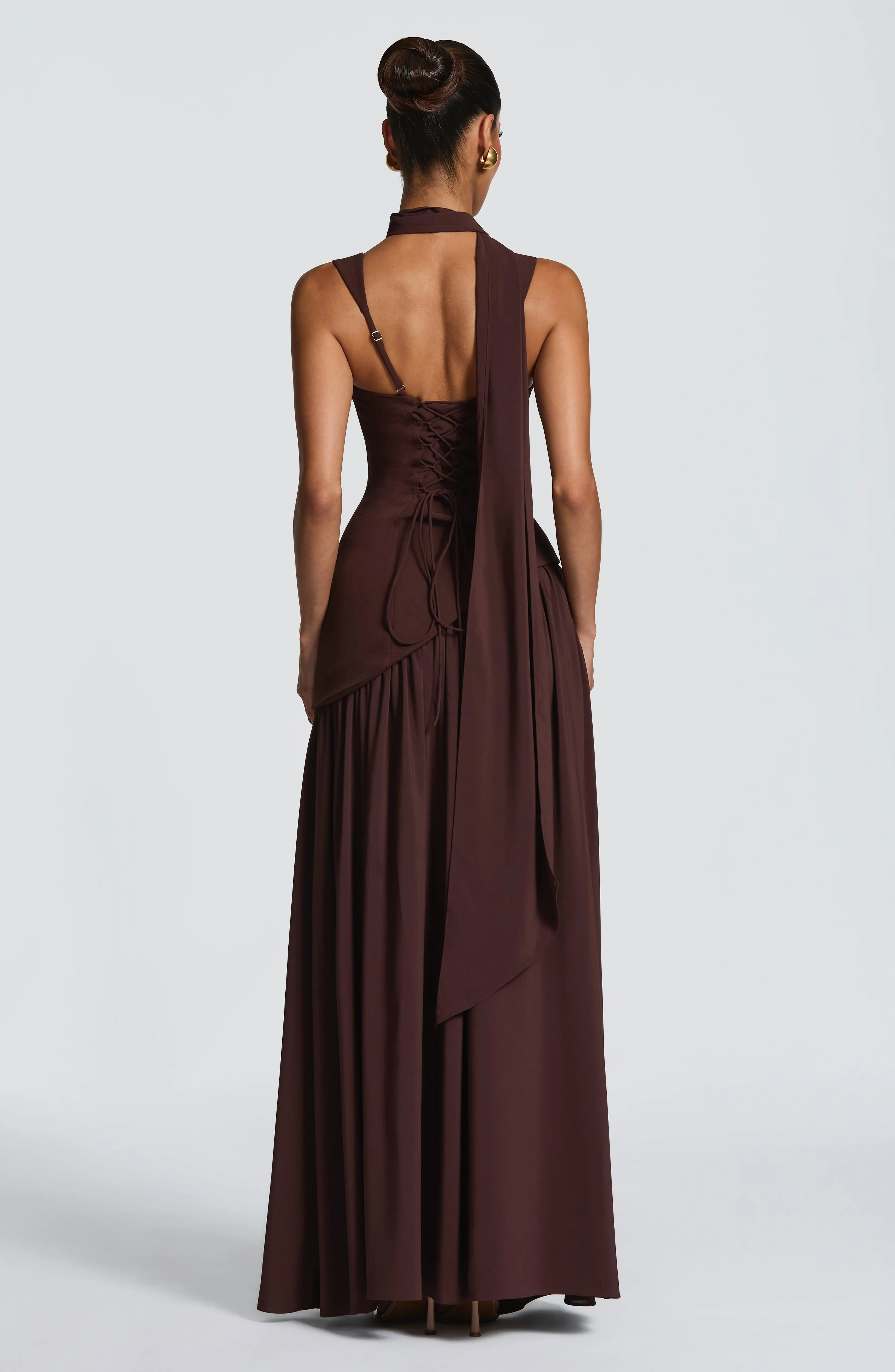 Tullulah Maxi Dress - Plum Brown sold by Babyboo Fashion product image thumbnail 2