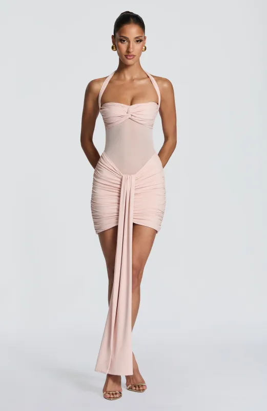 Vixen Mini Dress - Soft Blush sold by Babyboo Fashion