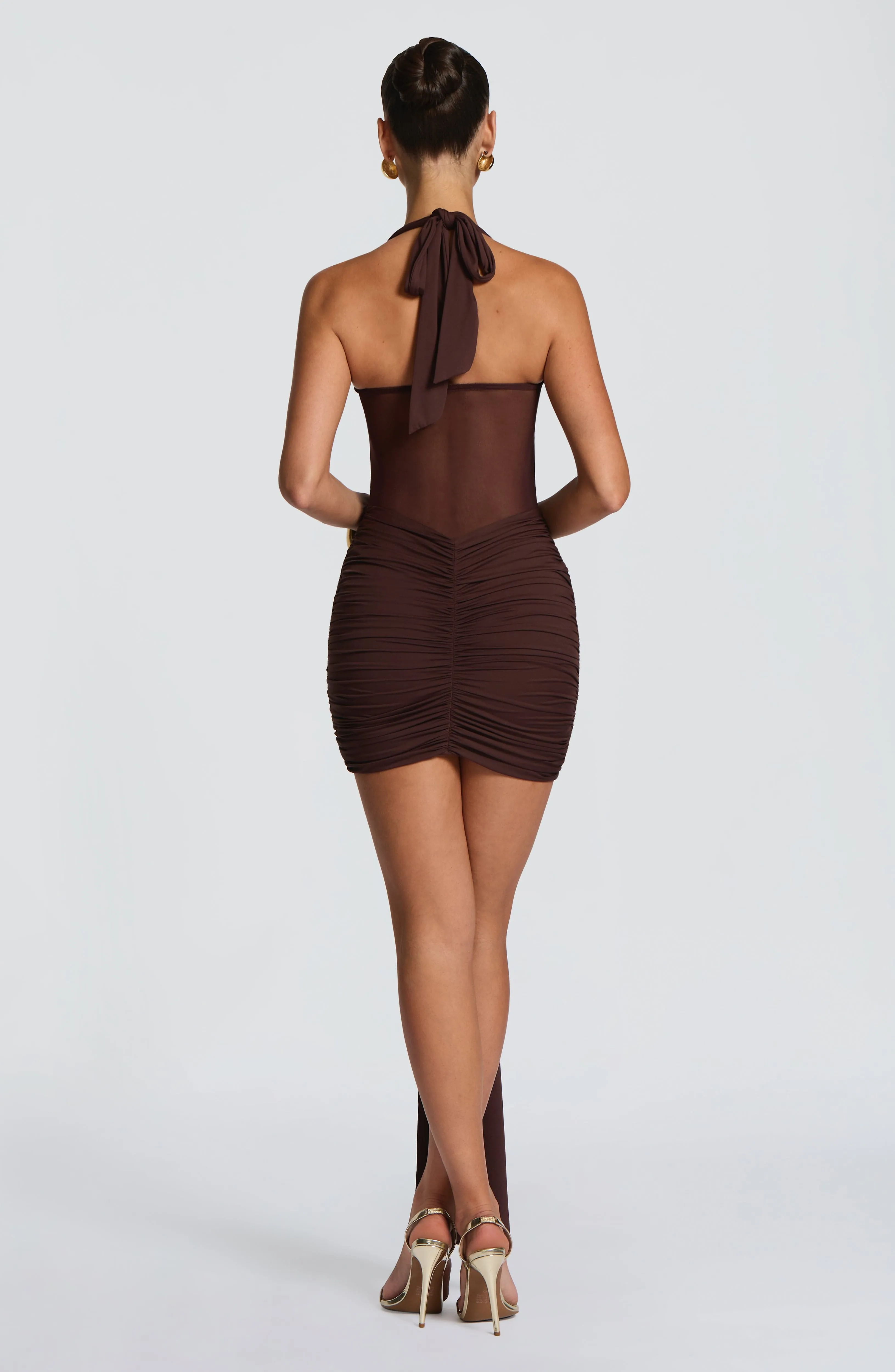 Vixen Mini Dress - Plum Brown sold by Babyboo Fashion product image thumbnail 3