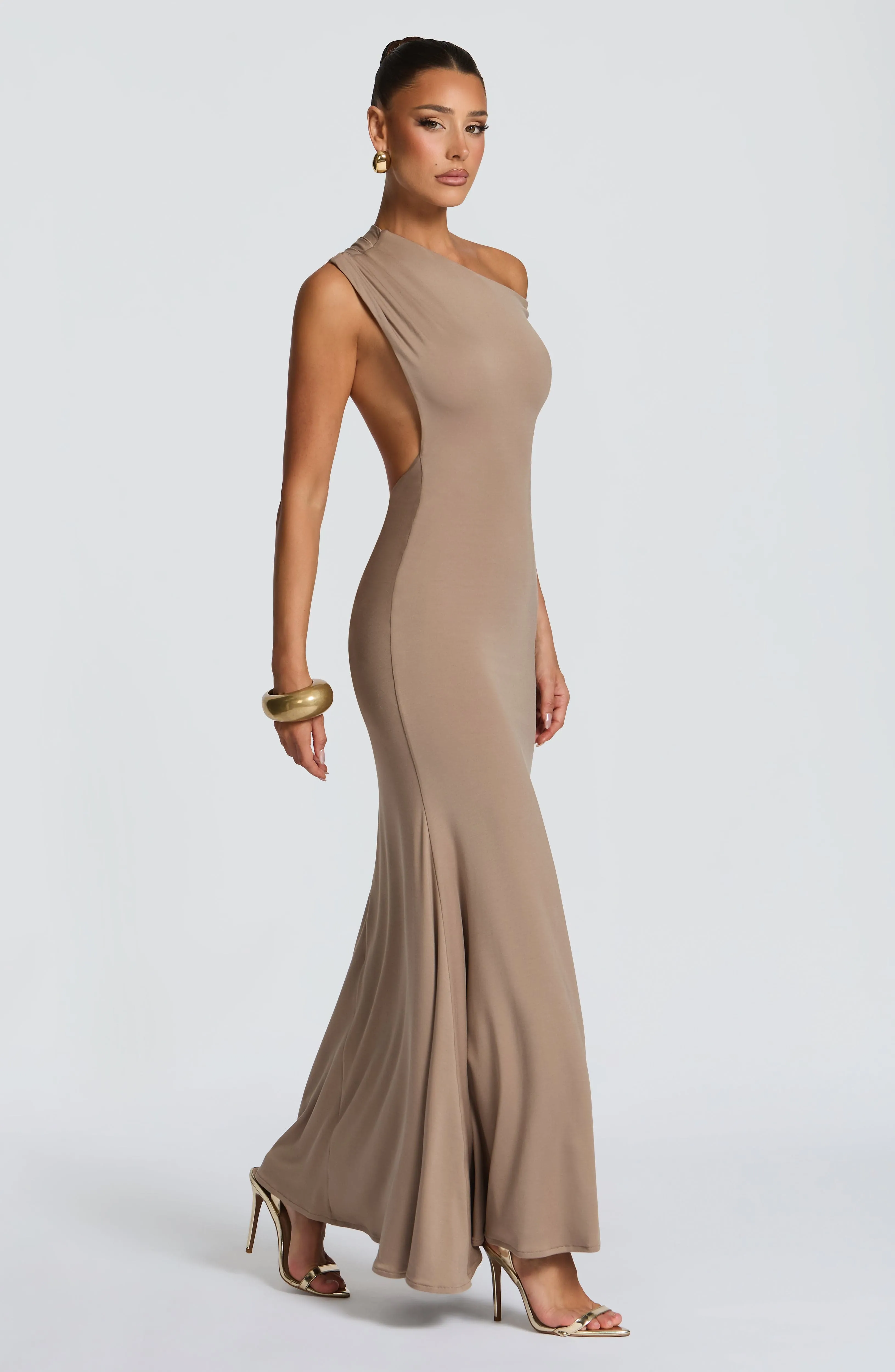 Fiora Maxi Dress - Stone sold by Babyboo Fashion product image thumbnail 3