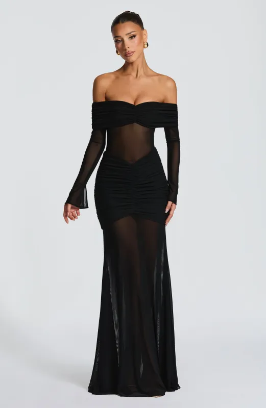 Arlena Maxi Dress - Black sold by Babyboo Fashion