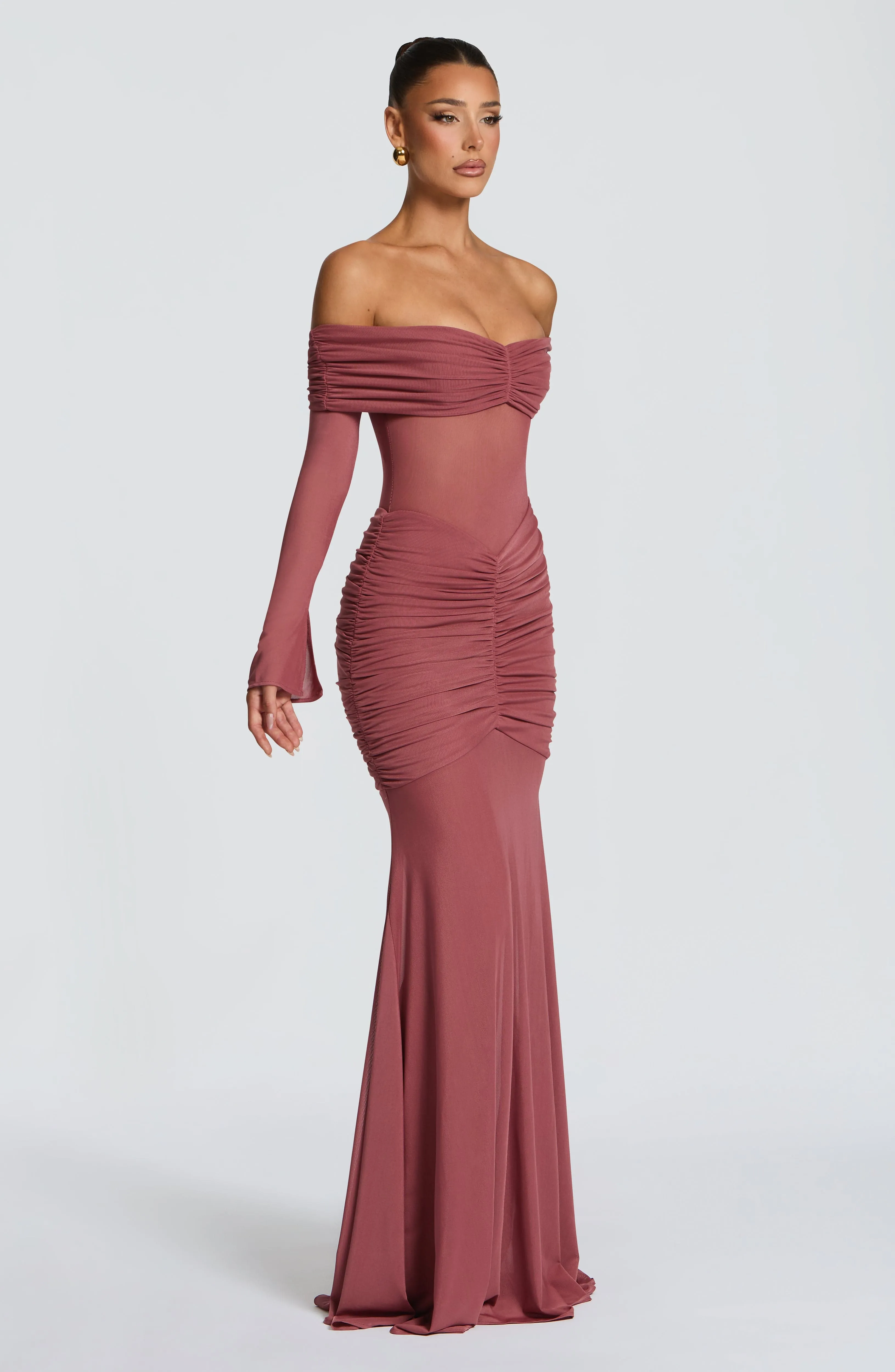 Arlena Maxi Dress - Rose Brown sold by Babyboo Fashion product image thumbnail 3