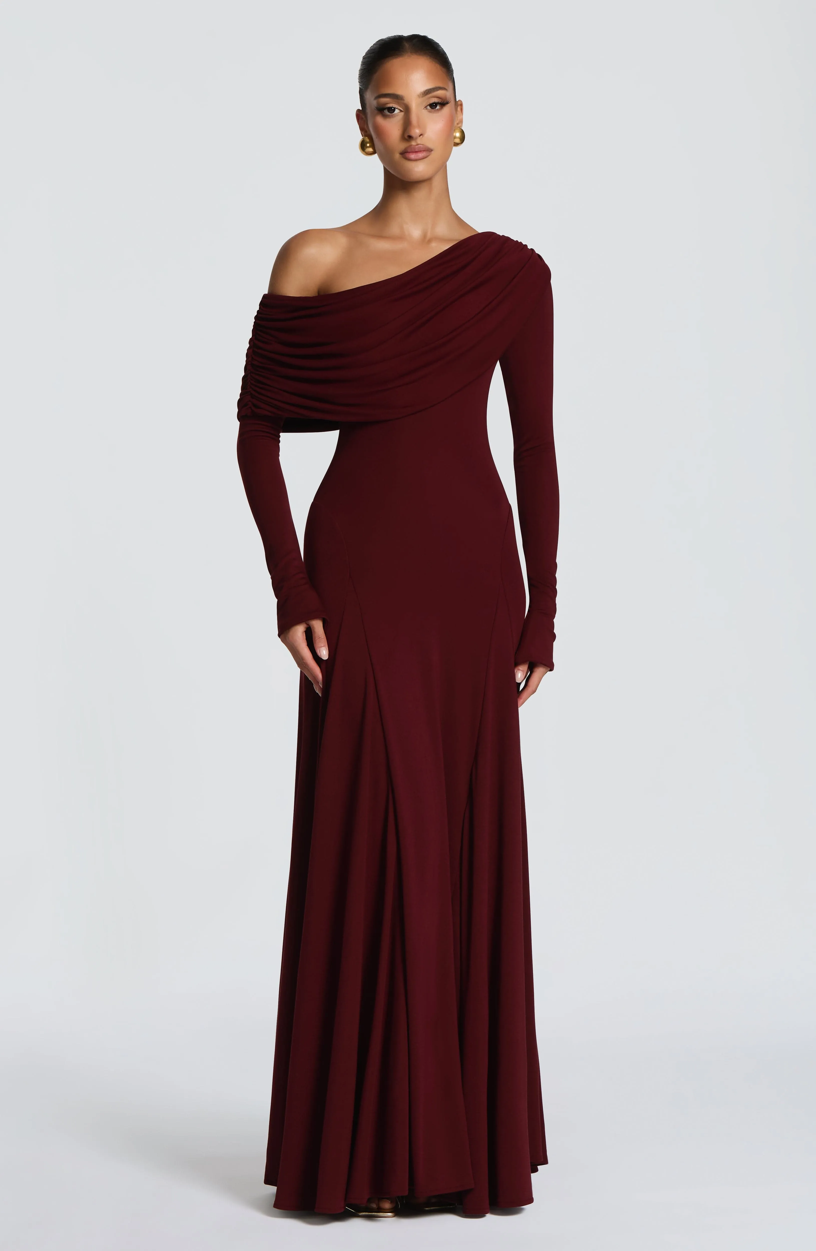Rafaela Maxi Dress - Cherry Lacquer sold by Babyboo Fashion