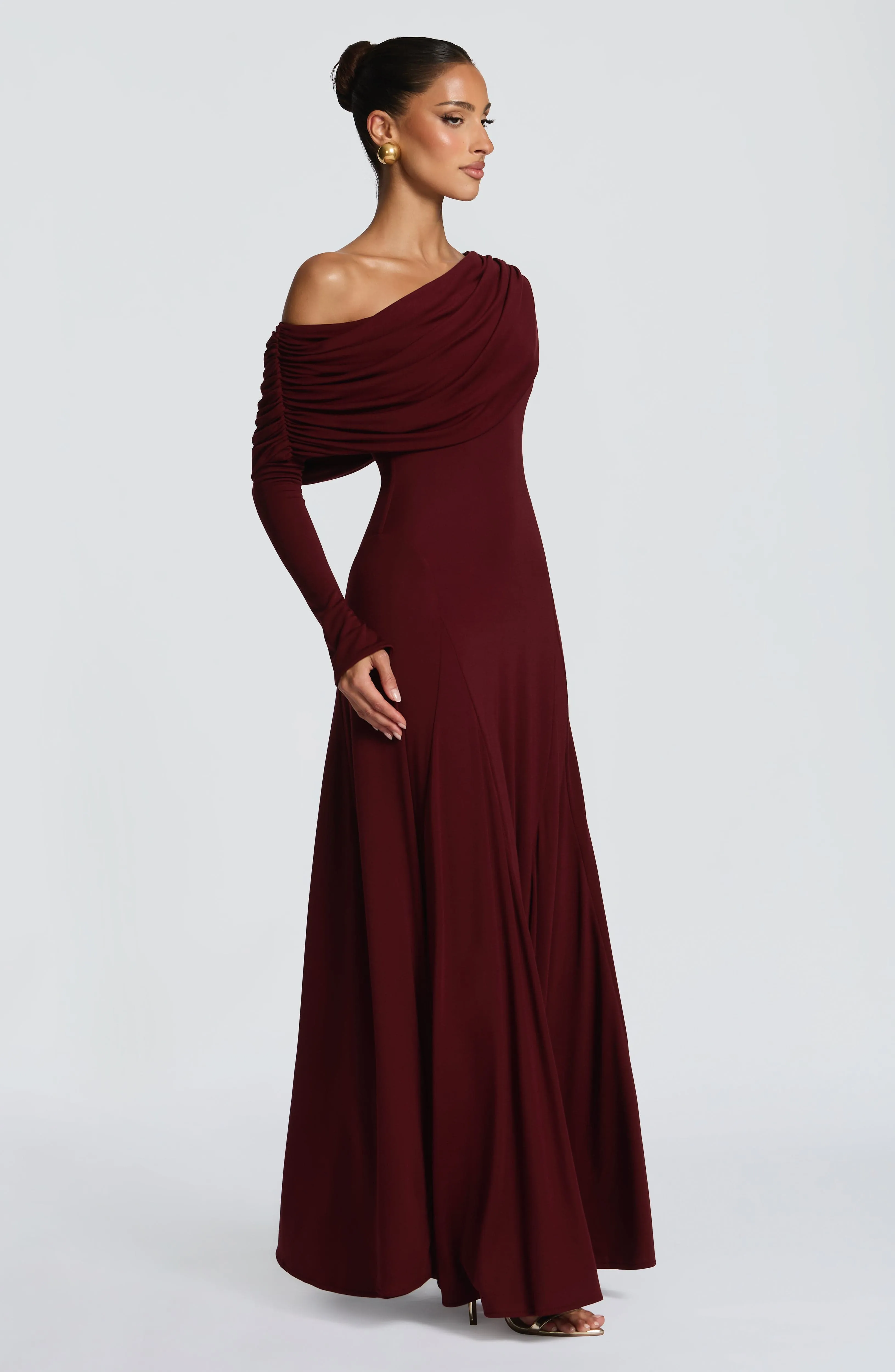 Rafaela Maxi Dress - Cherry Lacquer sold by Babyboo Fashion product image thumbnail 4