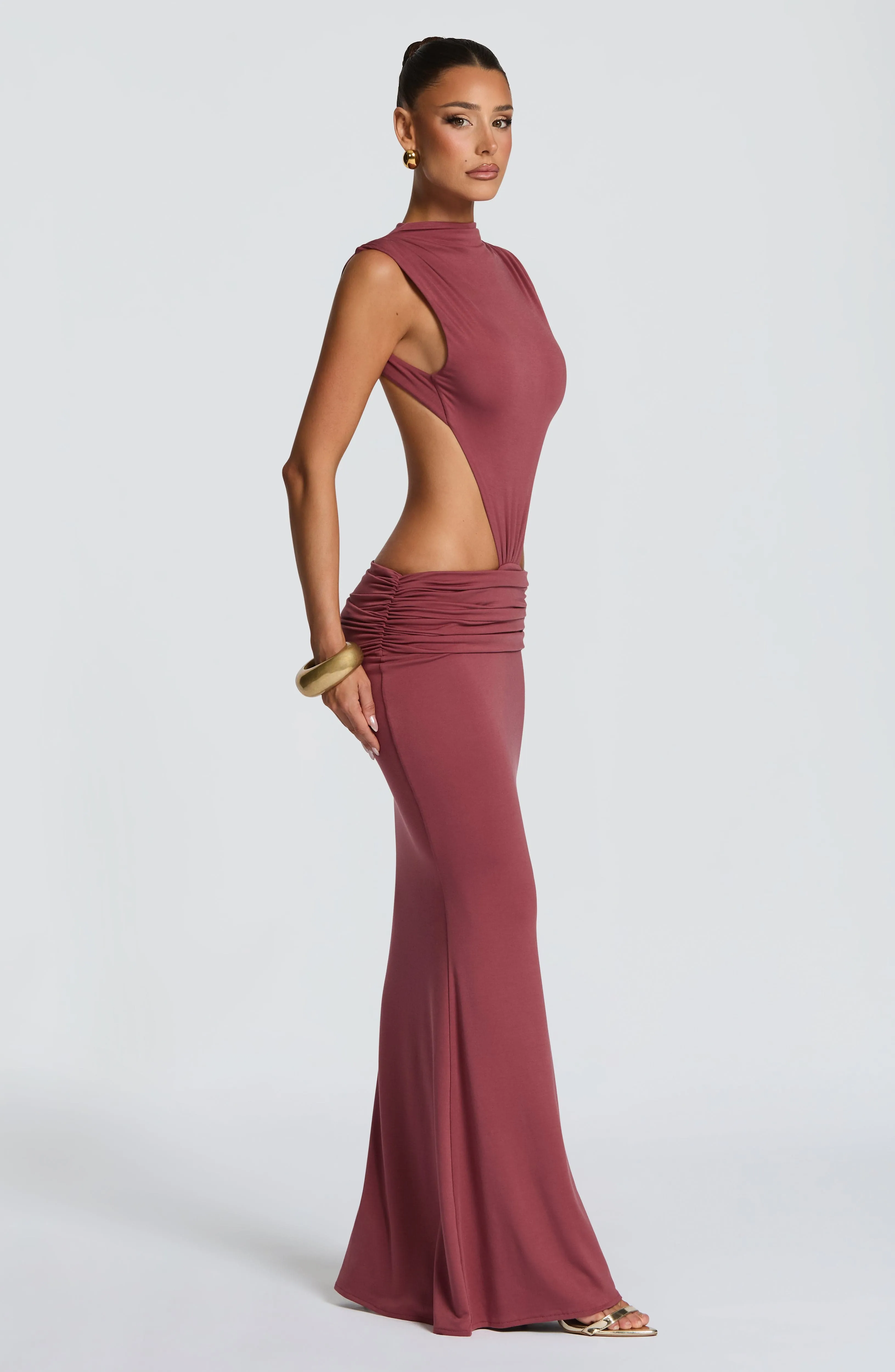 Fenella Maxi Dress - Rose Brown sold by Babyboo Fashion product image thumbnail 3