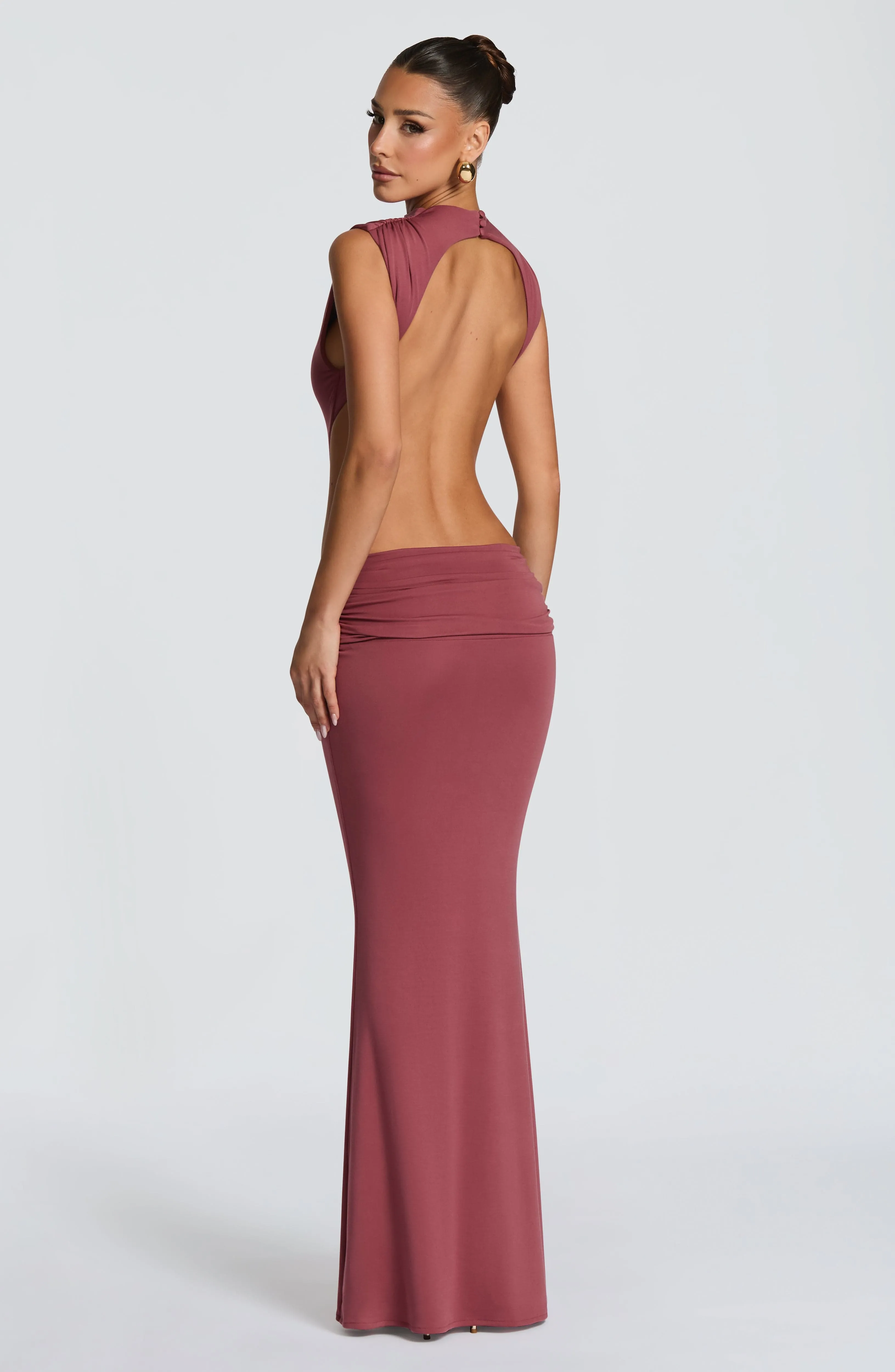 Fenella Maxi Dress - Rose Brown sold by Babyboo Fashion product image thumbnail 5